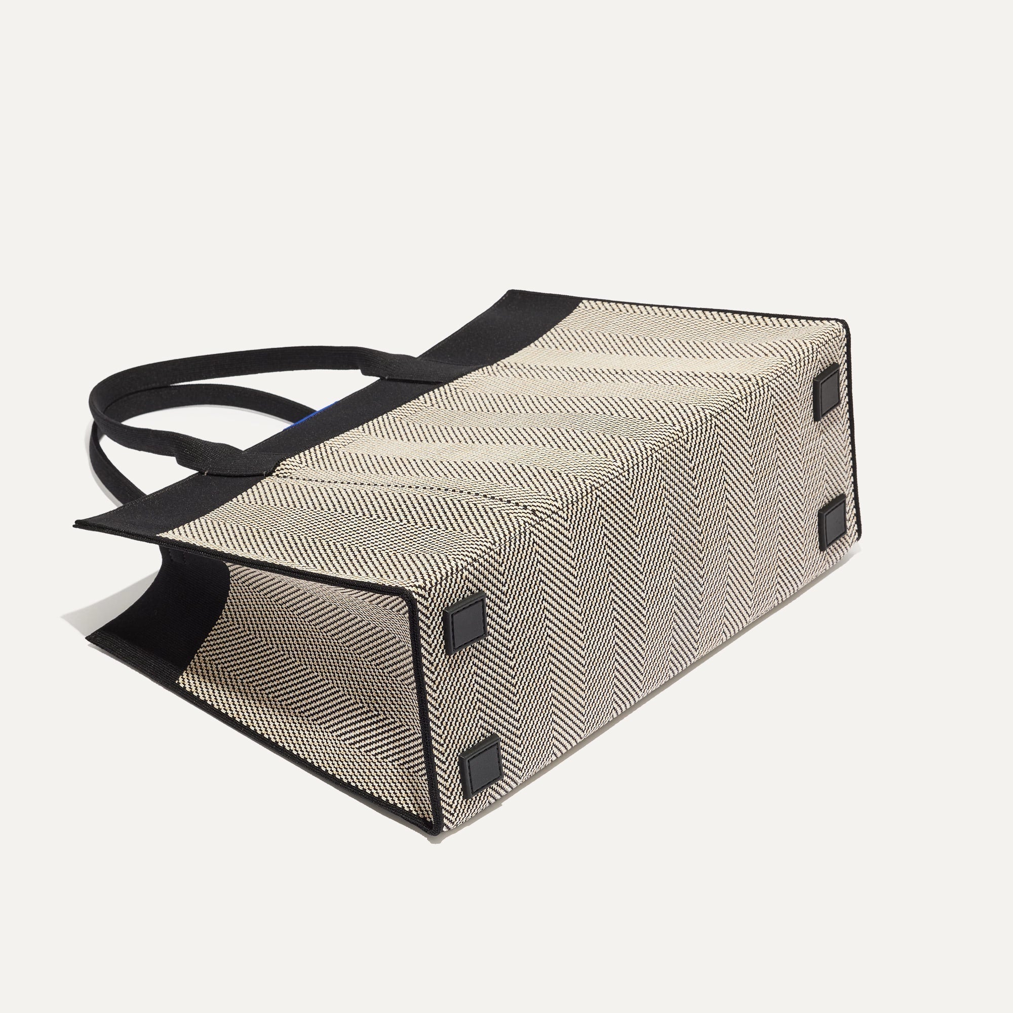 Rothy's The Classic Tote borsa tote Black Herringbone zip