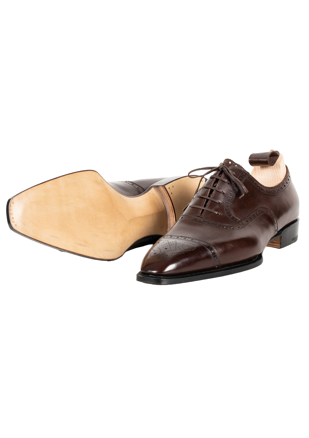Stefano Bemer T6373 Oxford Pelle Marrone Brogue