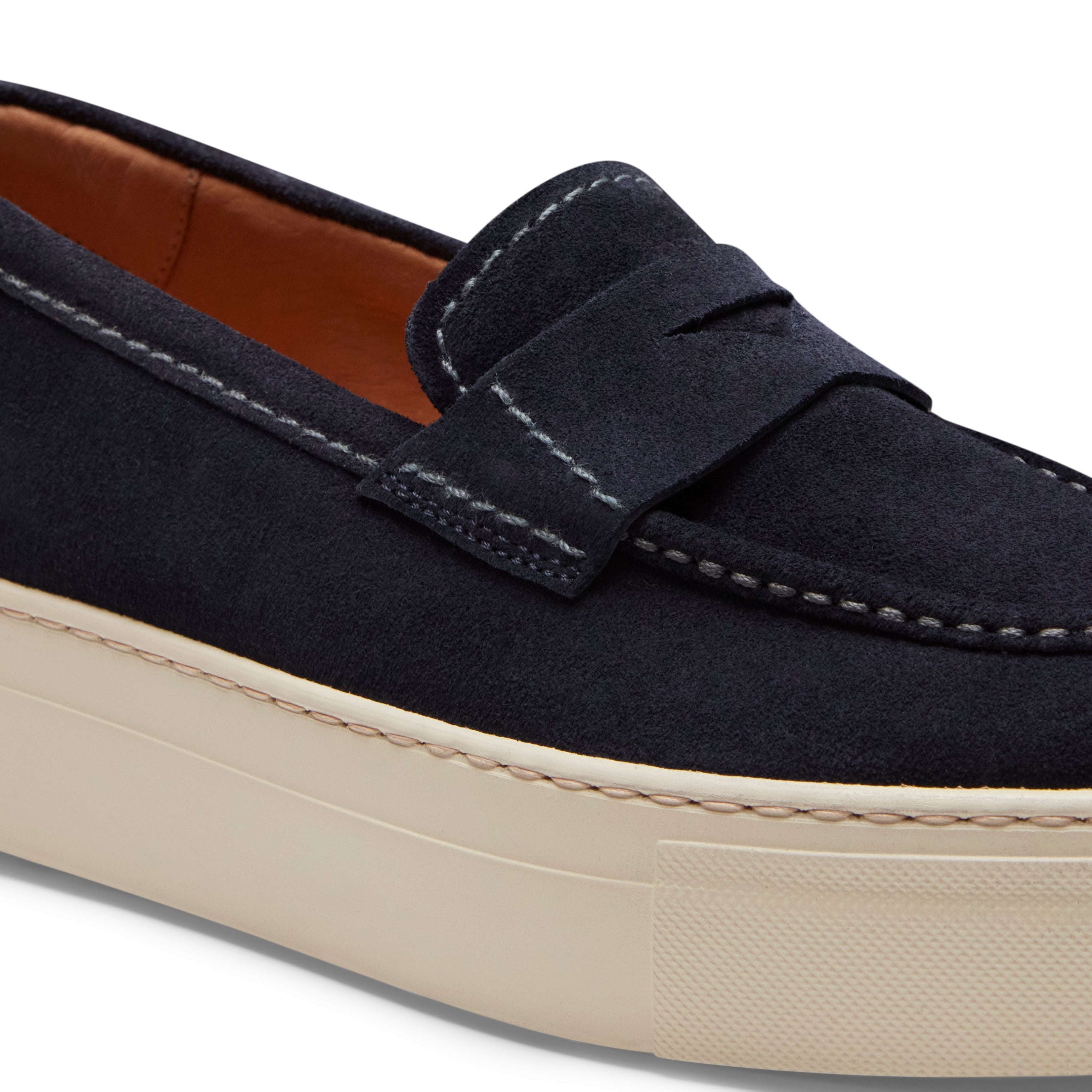 F.lli Rossetti 77268 mocassino donna suede navy tacco 40mm