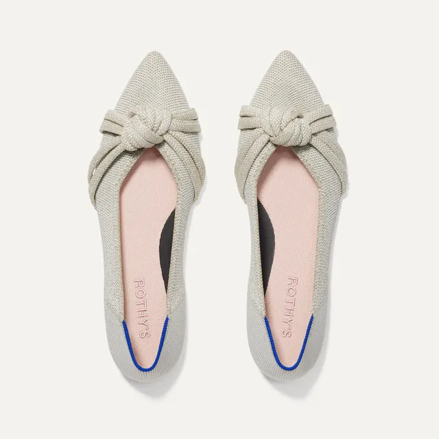 Rothy's The Knot Point II ballerine donna Sea Green punta
