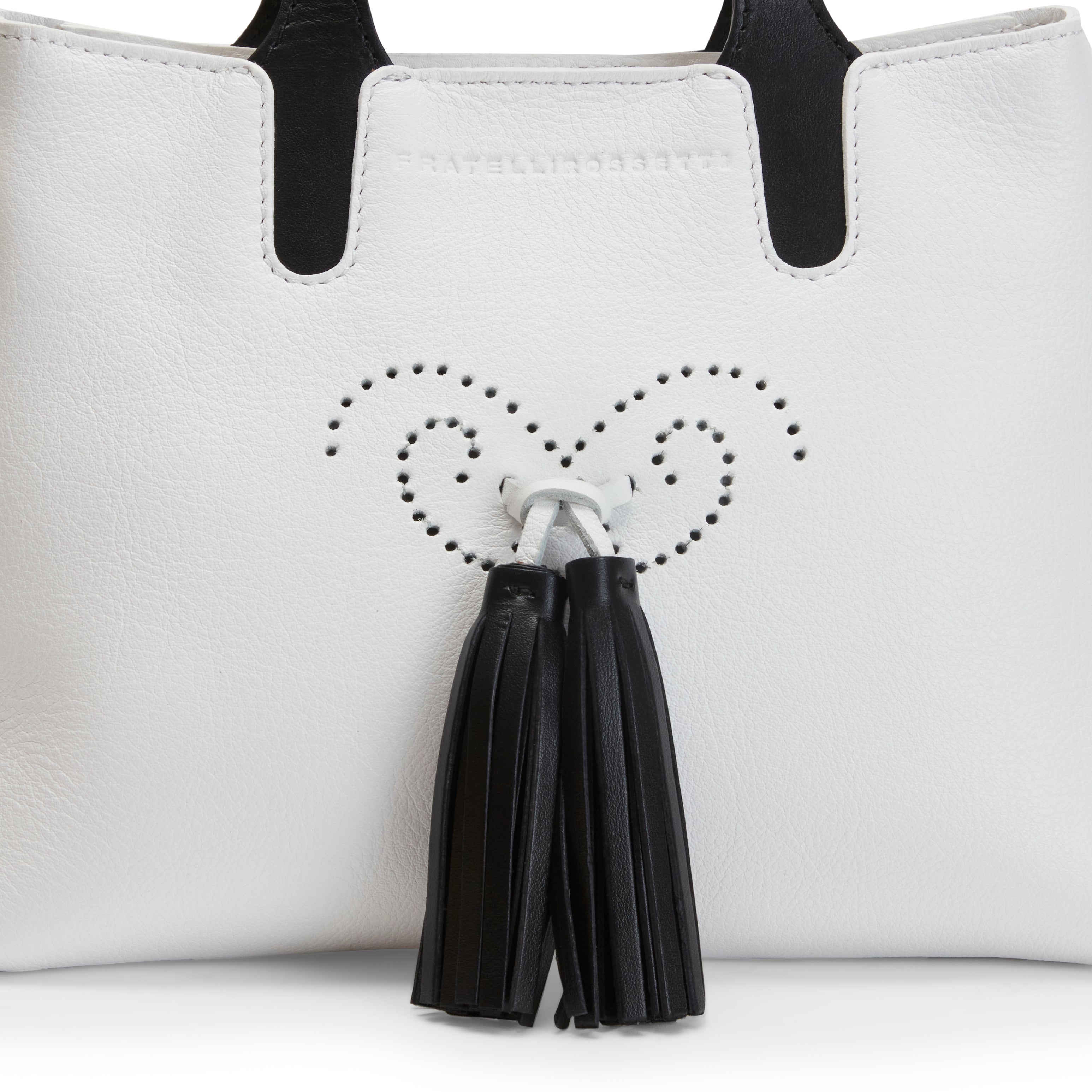 F.lli Rossetti Hobo borsa donna pelle bianco tracolla