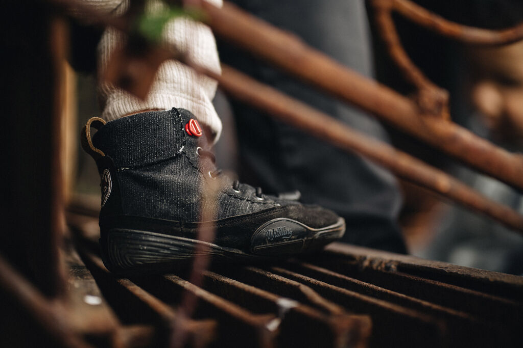 Wildling Panther scarpe barefoot cotone nero bambini