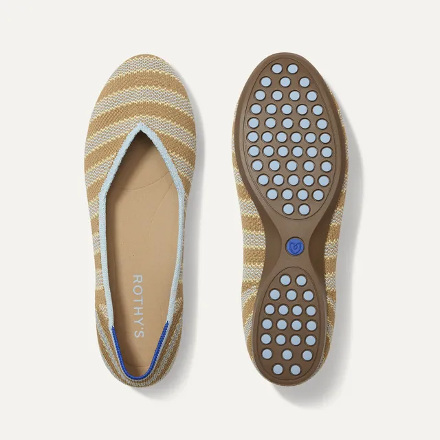 Rothy's The Daily Flat ballerine Terra Stripe righe knit