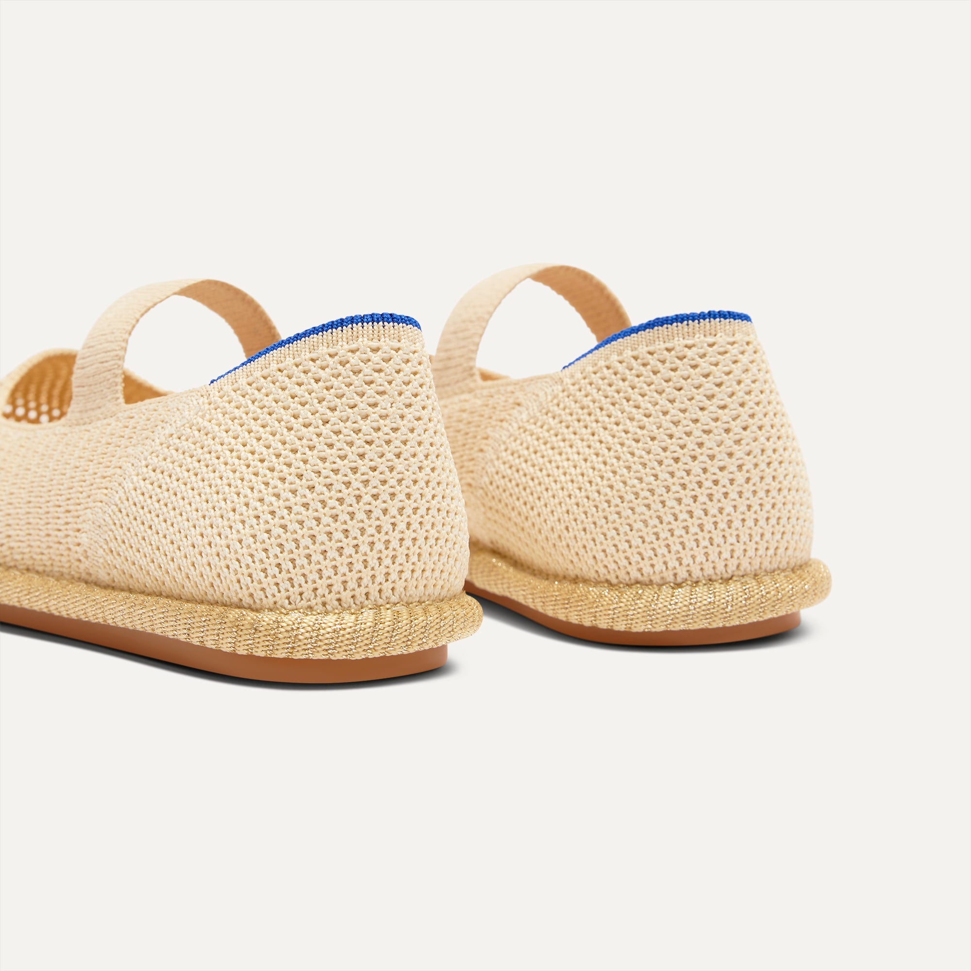 Rothy's Mini Mary Jane ballerine Opal Raffia-Knit avorio