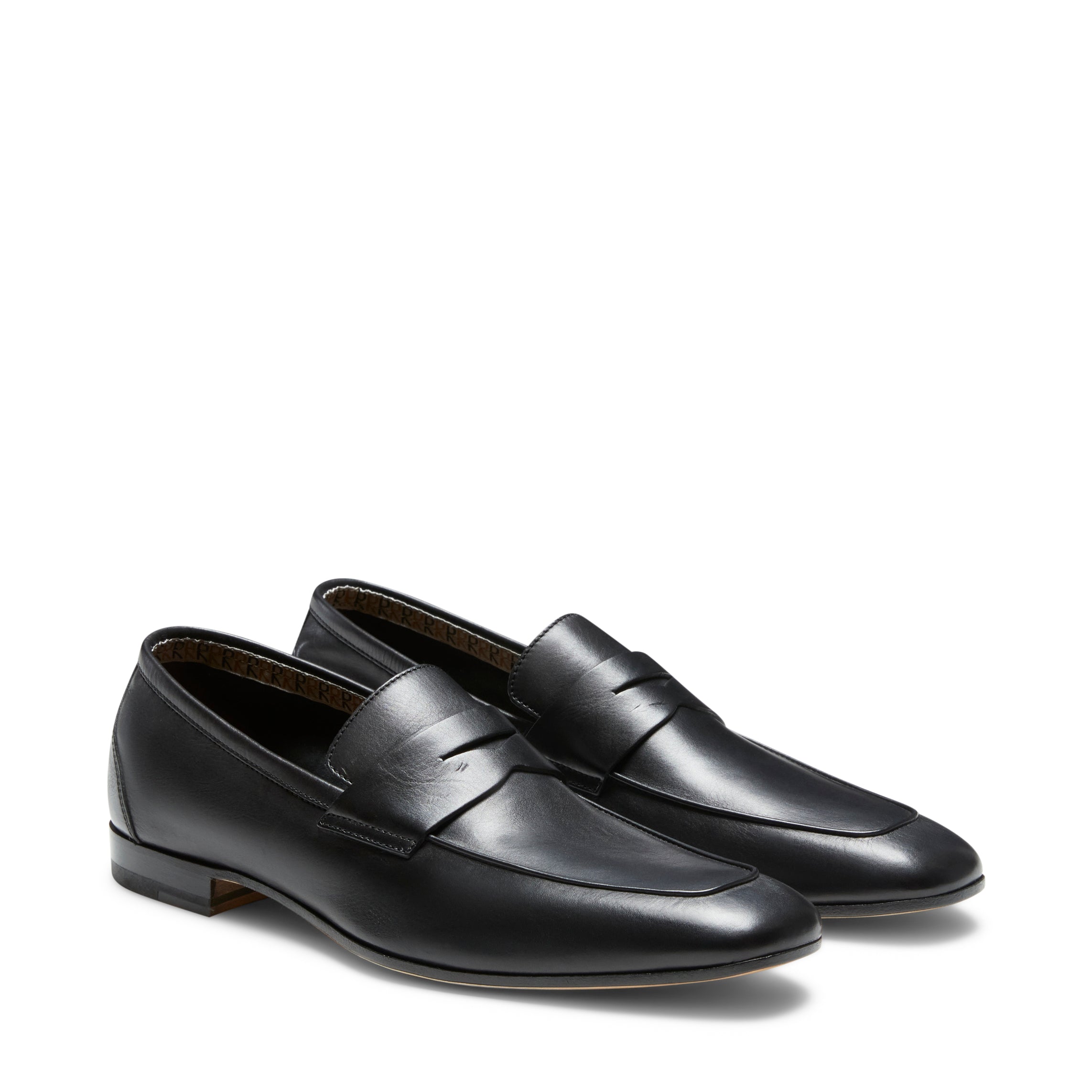 F.lli Rossetti Estate Mocassino Uomo Pelle Nero Leggero