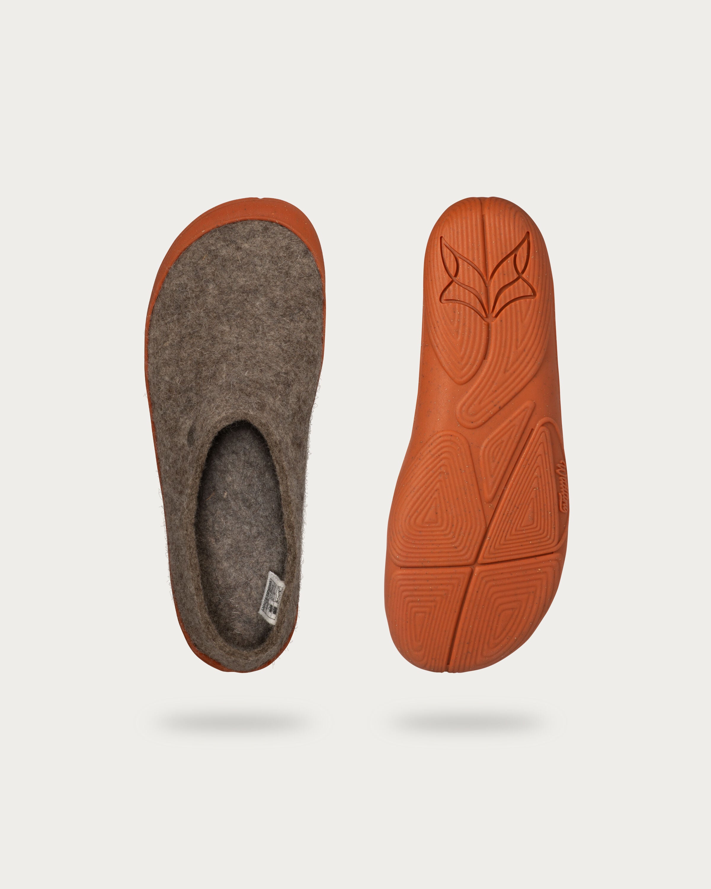 Wildling Shoes Slinka sten pantofole lana calda feltro