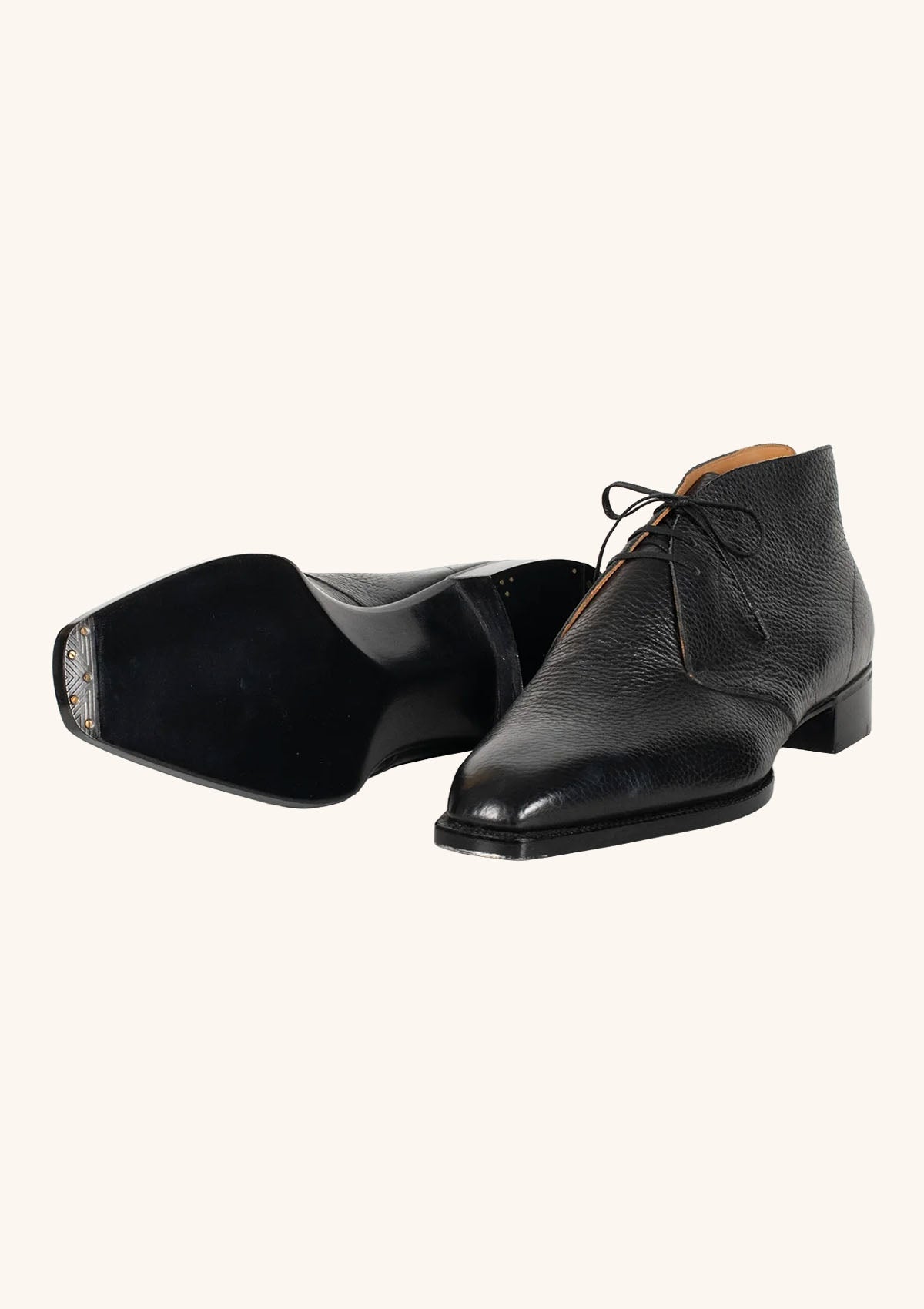 Stefano Bemer Boots T7230 stivaletti chukka neri pelle cervo