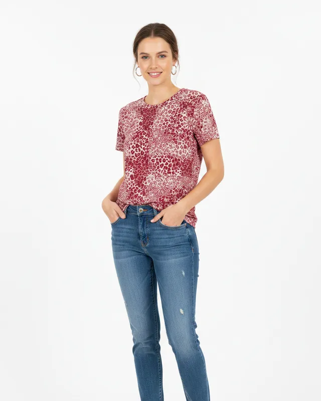 Linea Elle T-shirt Leo Rosa maniche corte taglia unica