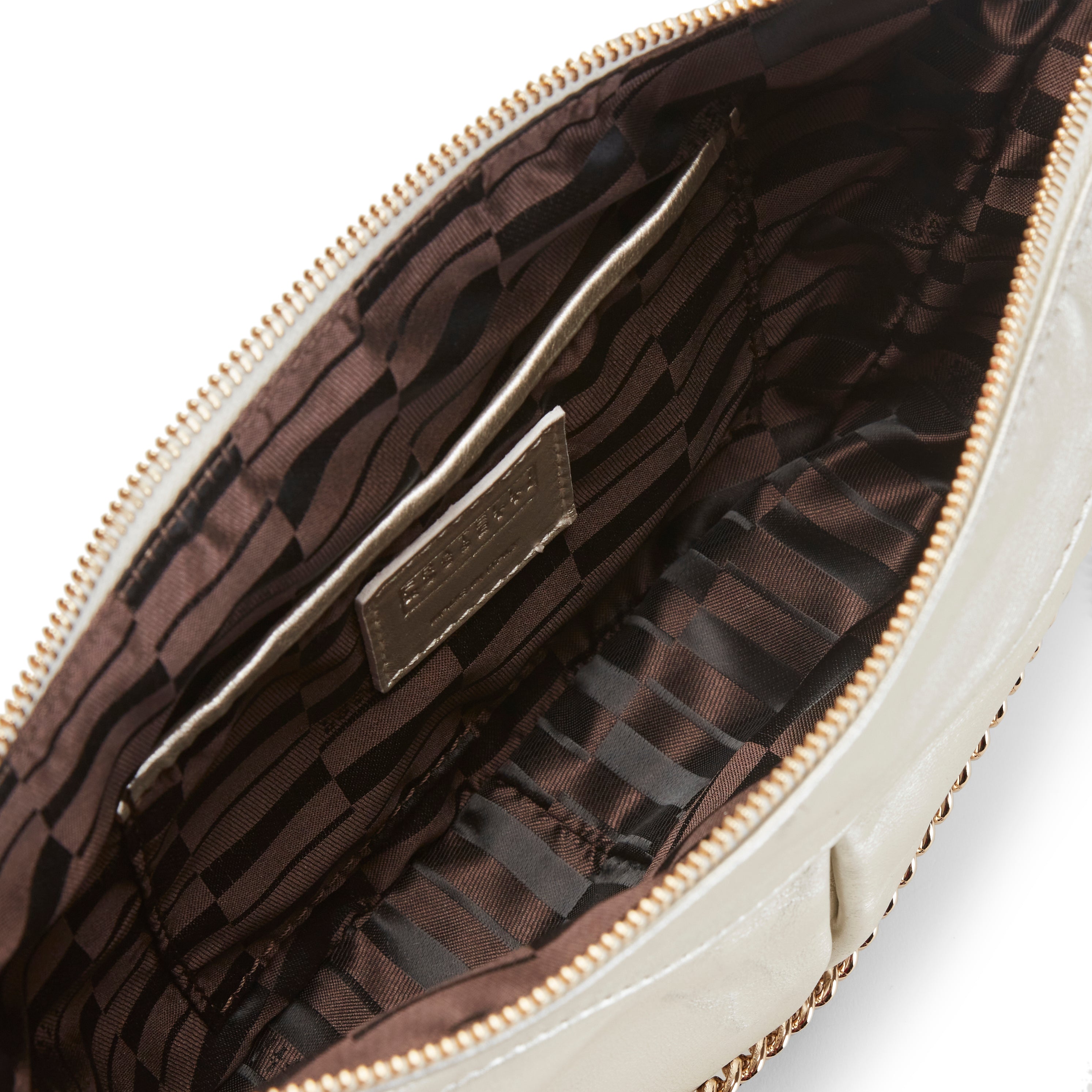 F.lli Rossetti Claire 84852 pochette pelle sabbia metallizzato