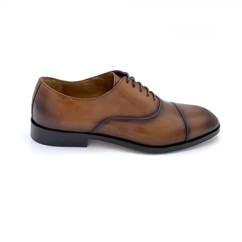 Sandro Barbera Tinte a Mano 42230 scarpe oxford marrone pelle