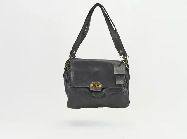 Sandro Barbera 2028 borsa mano nera pelle 30x27x12 cm