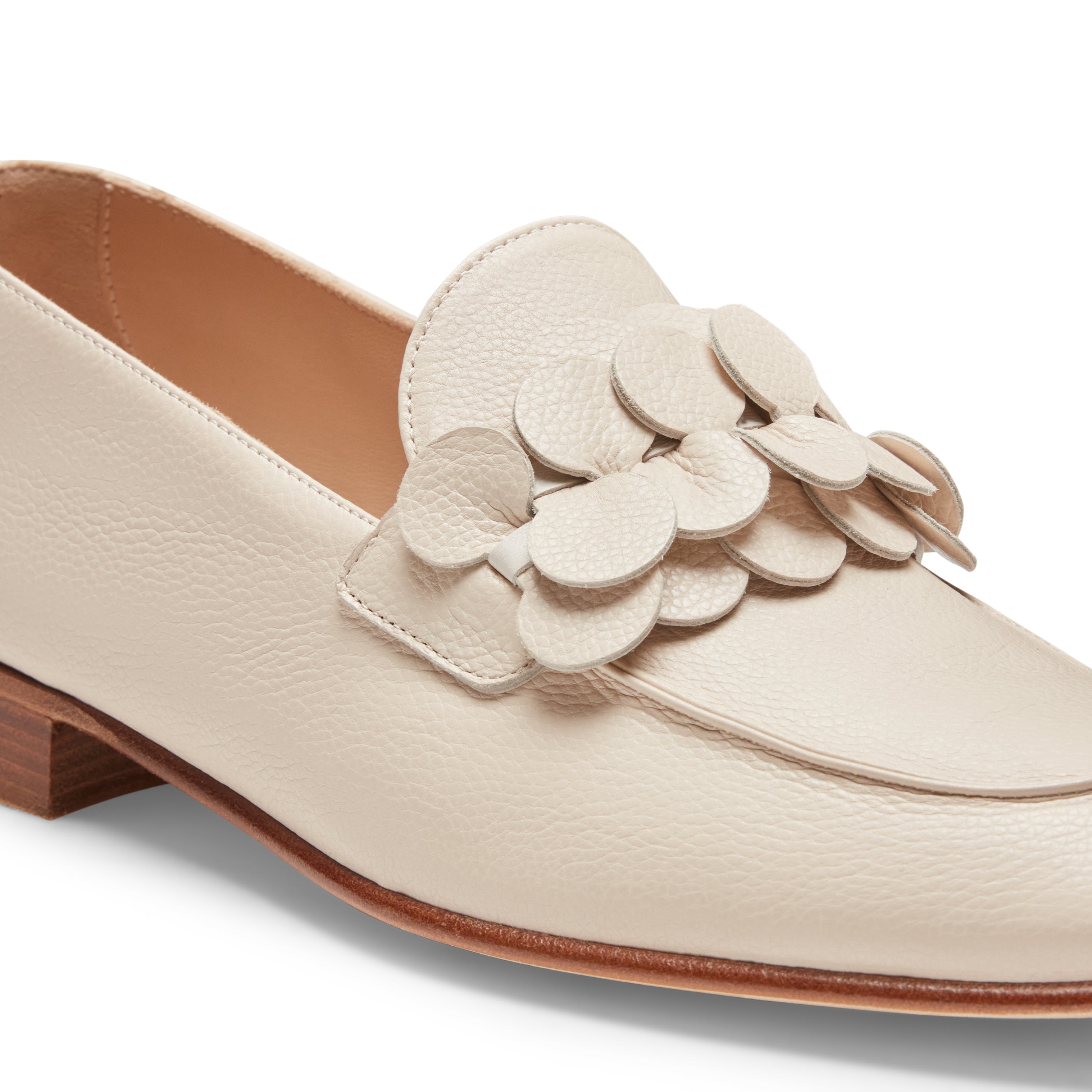 F.lli Rossetti Mocassino Donna Avorio Pelle Paillettes