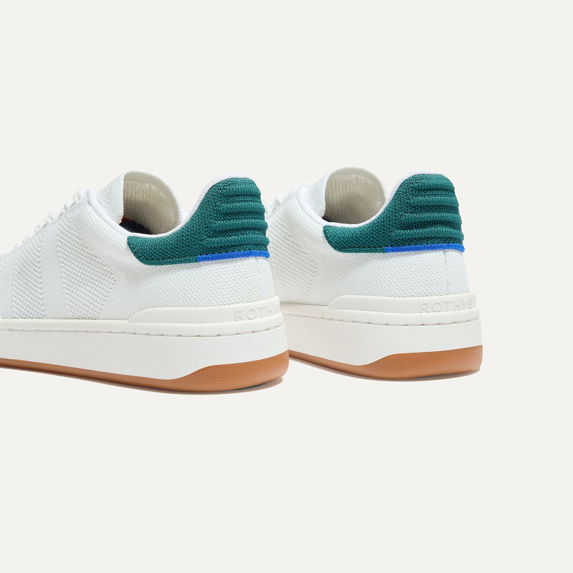 Rothy's The Men's Court Sneaker sneakers Turf bianco verde bosco