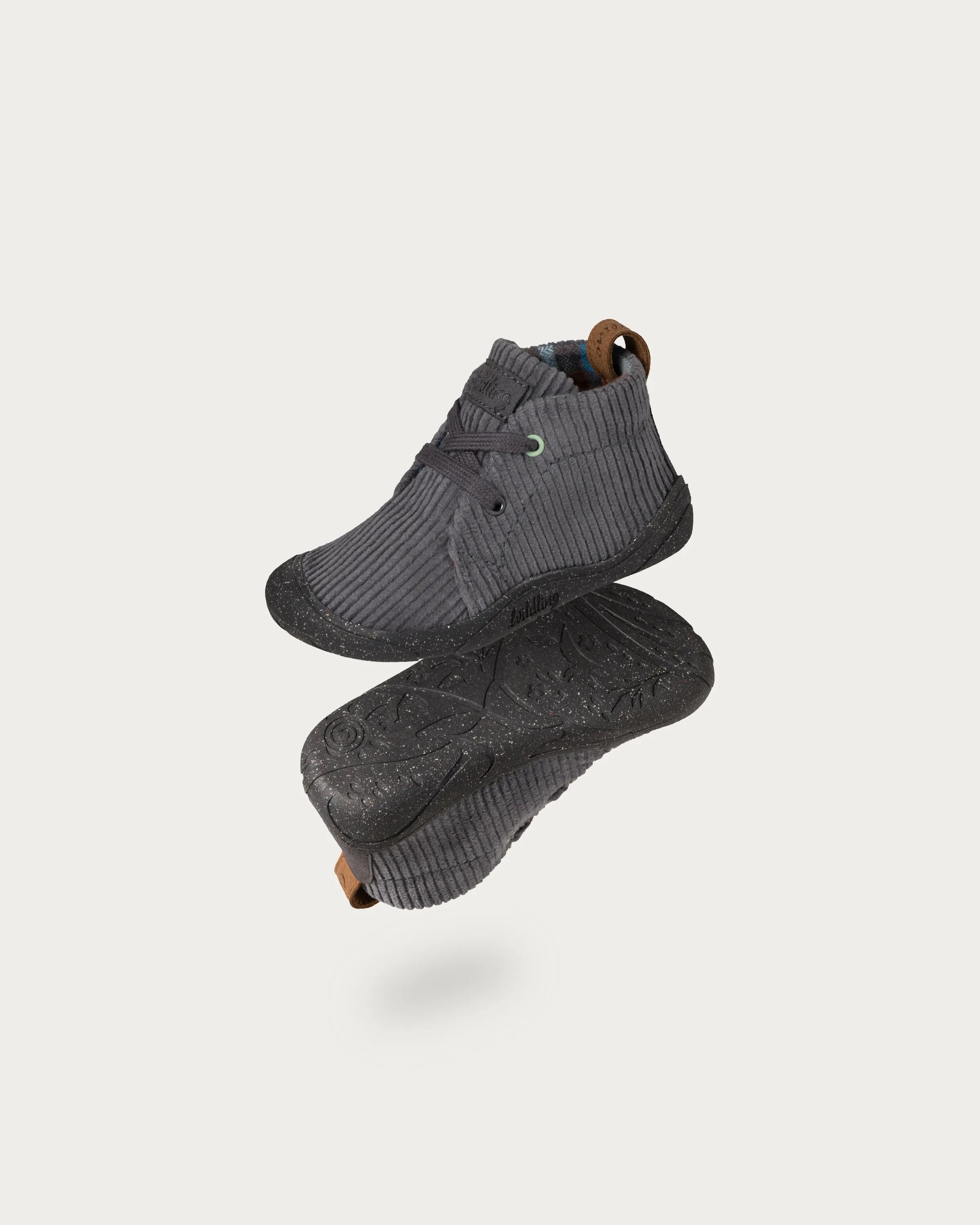 Wildling Kordian Graphit scarpe bimbo grigio velluto