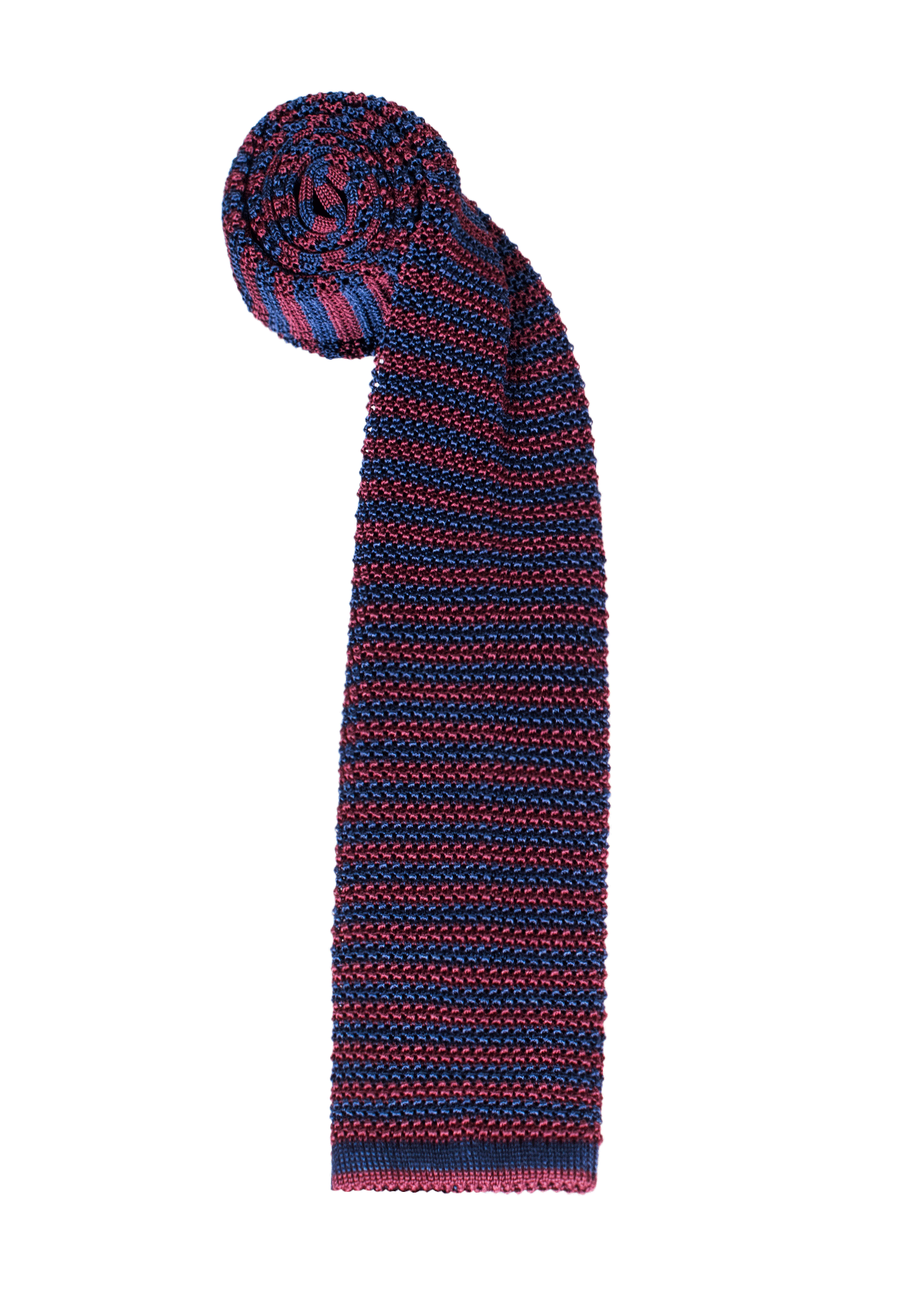 Stefano Bemer SV5005 Cravatta Seta Bordeaux Blu Righe