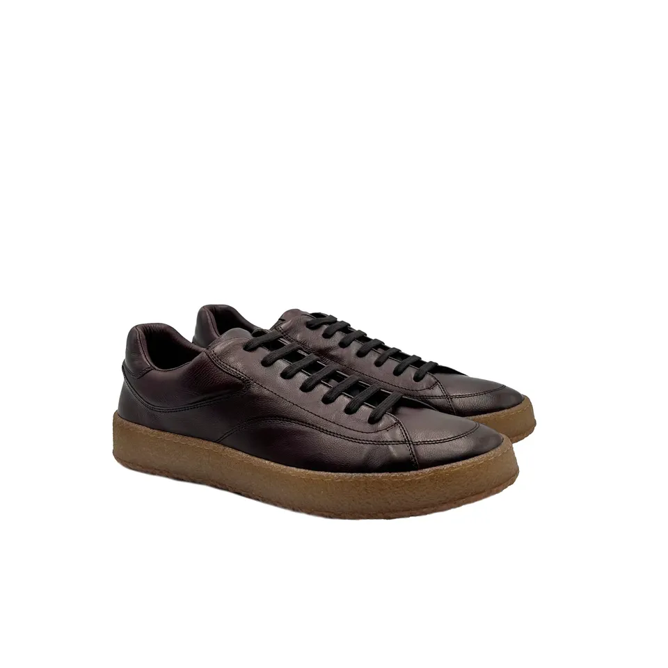 Sandro Barbera Biolla Sneaker Pelle Marrone EU 39 Vitello