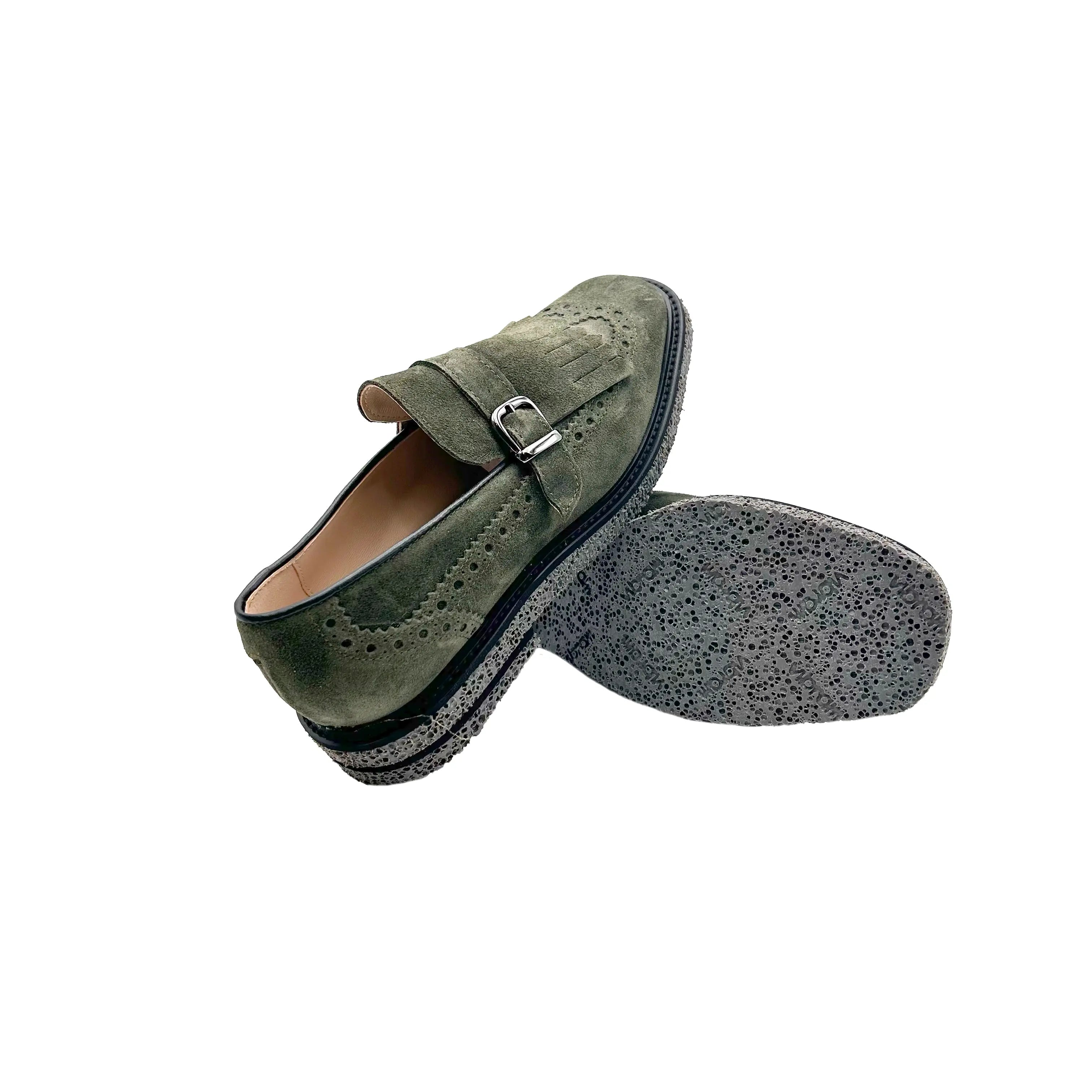 Sandro Barbera & Figli Stringate Donna 090 mocassini verde oliva