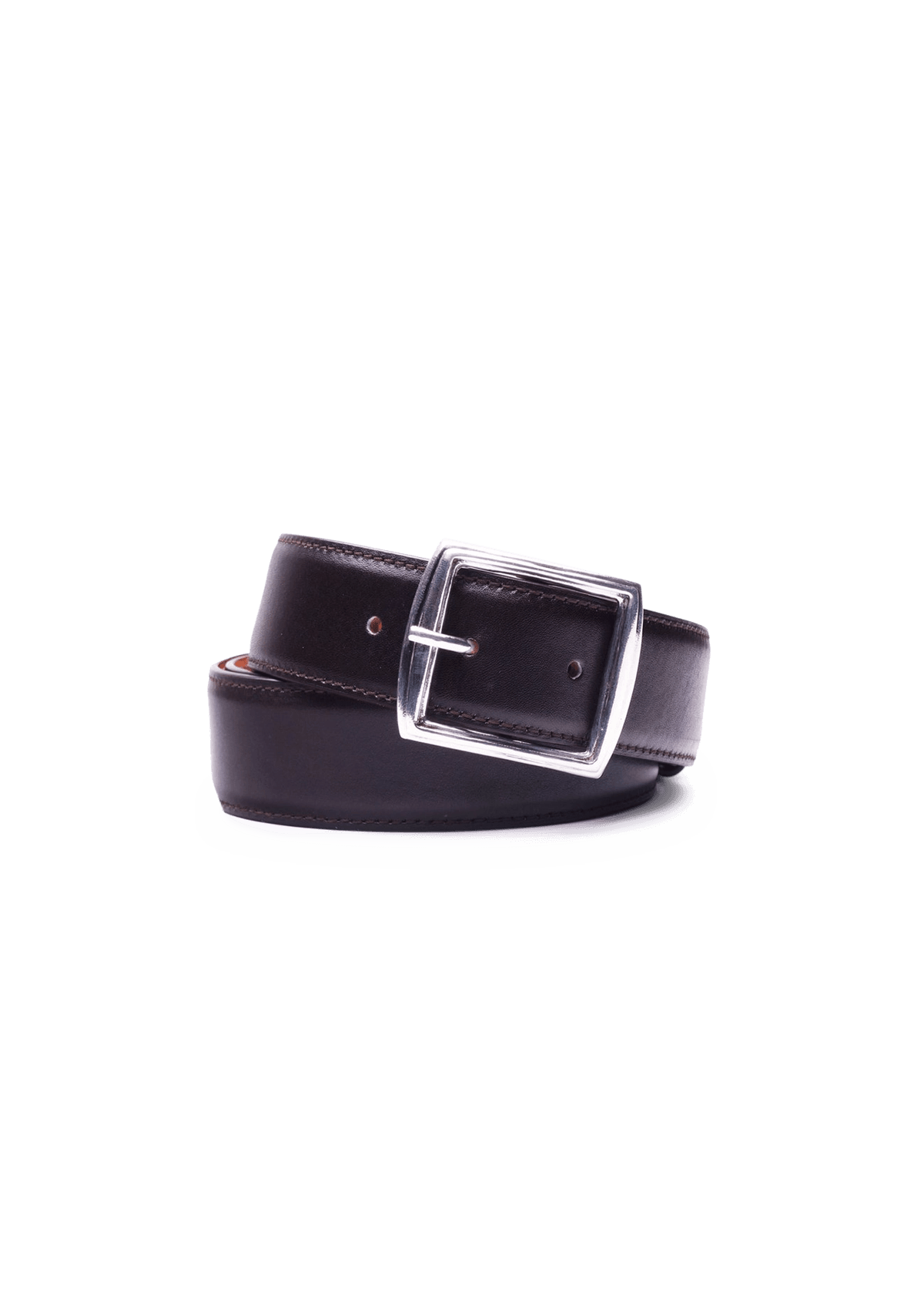 Stefano Bemer Belts Cintura Nera Pelle 3,5 cm