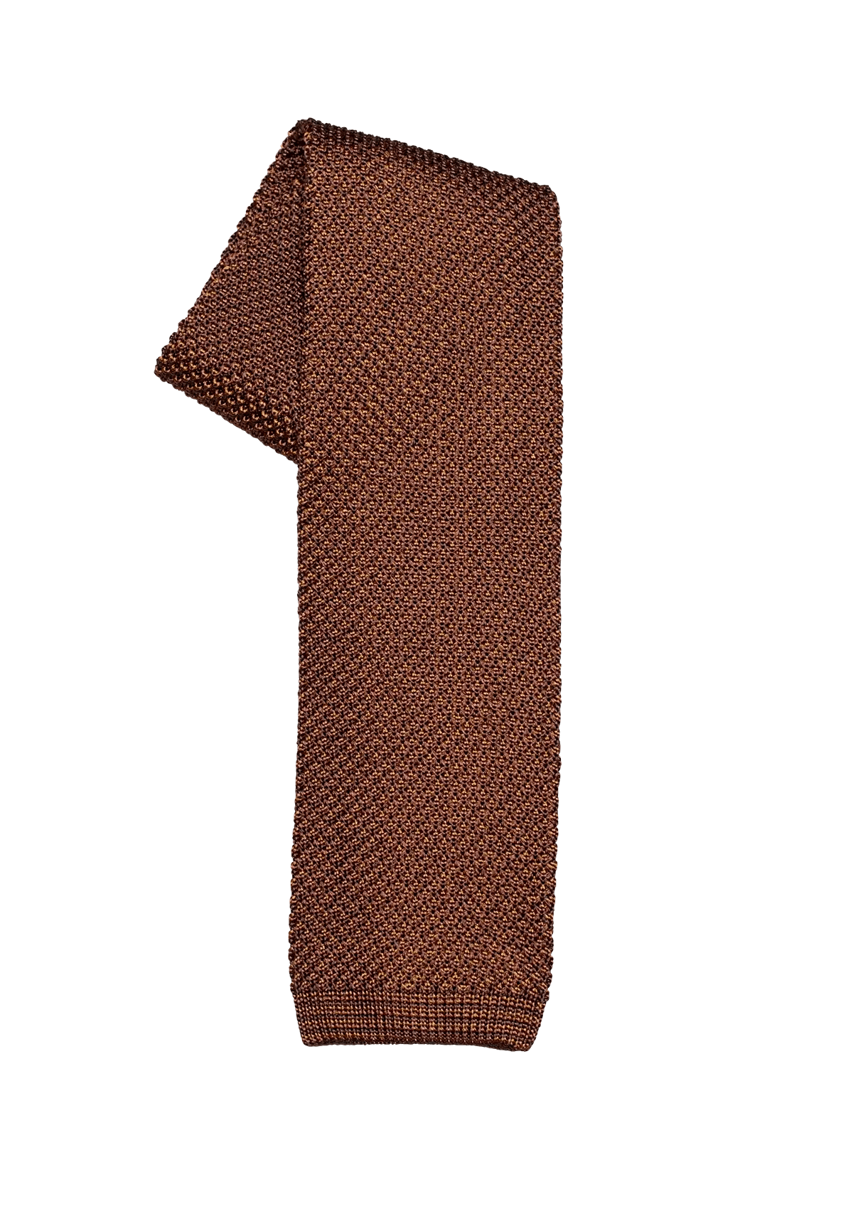 Stefano Bemer P02 cravatta maglia seta marrone