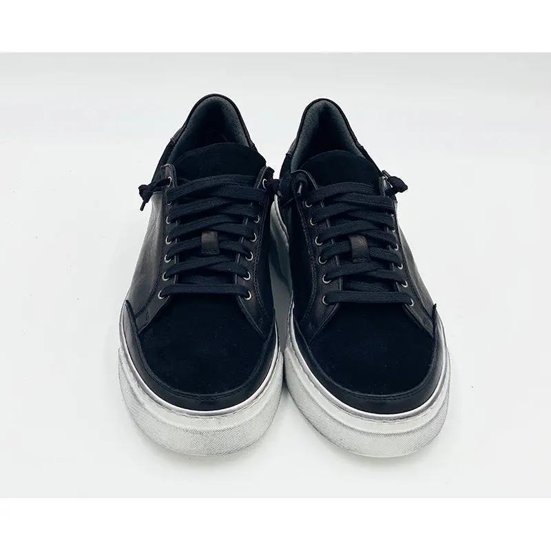 Sandro Barbera Airing Maya sneaker uomo nero pelle camoscio 40