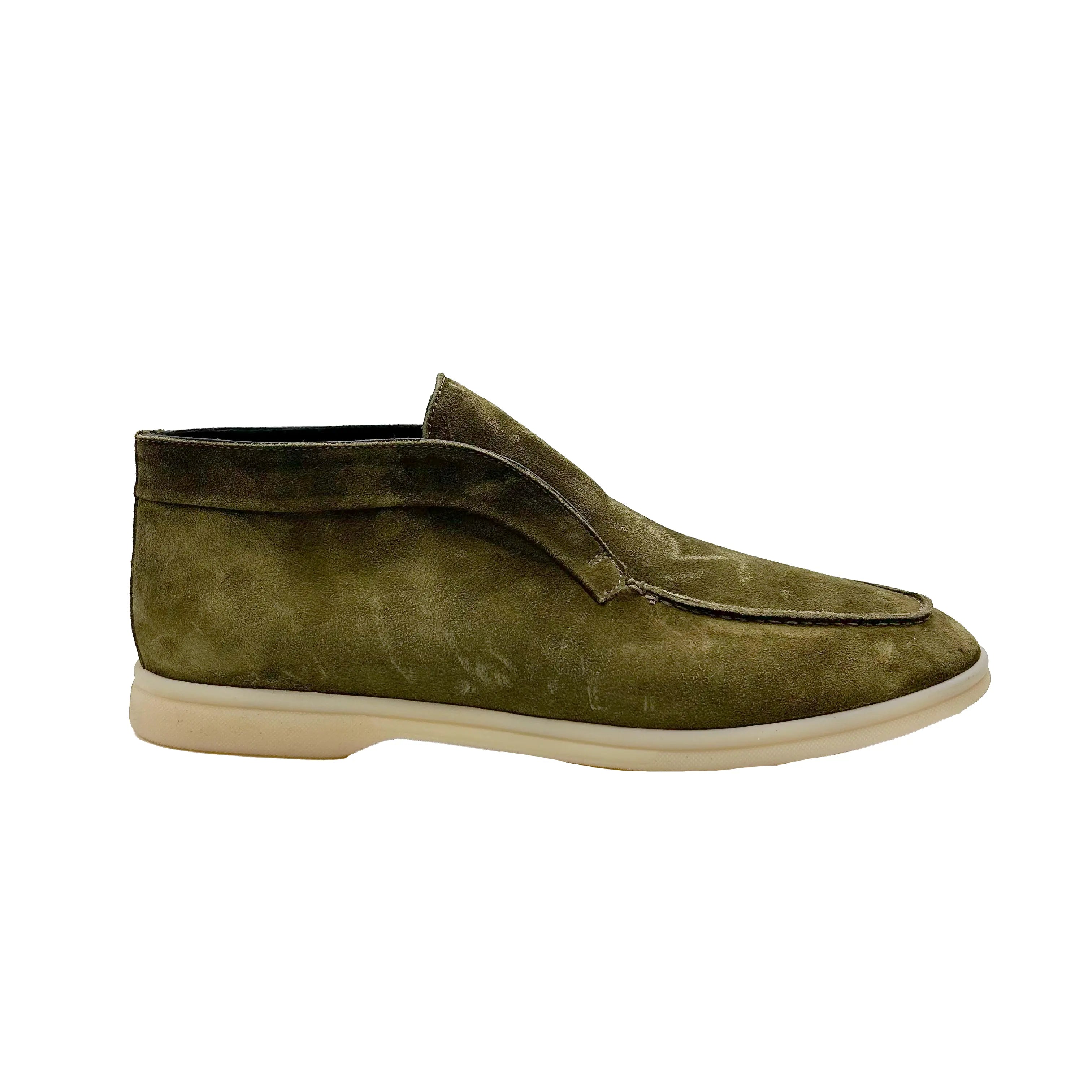 Sandro Barbera Midi 797-23 mocassini uomo bosco pelle suola gomma