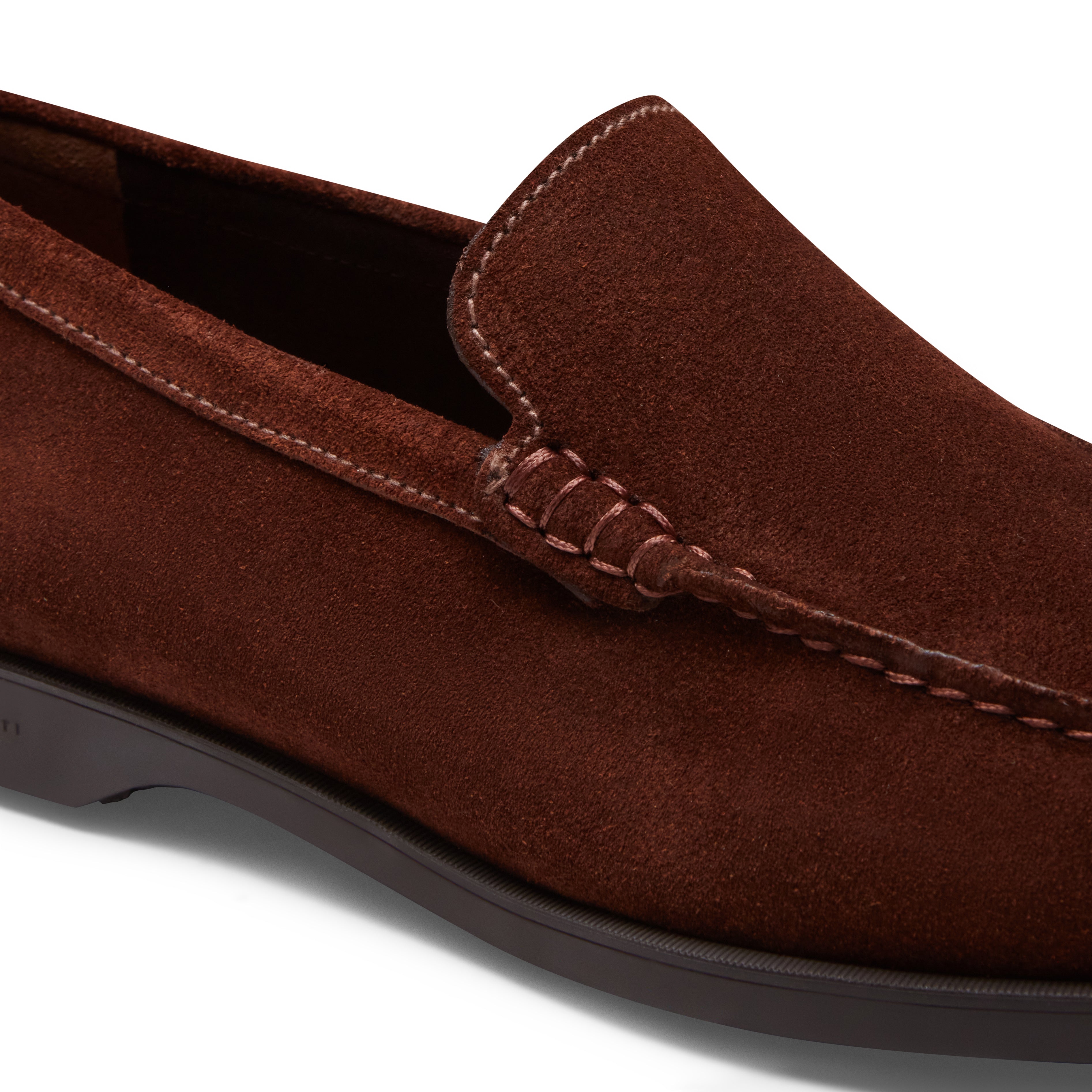 F.lli Rossetti Shoes mocassino 13302 suede castagna