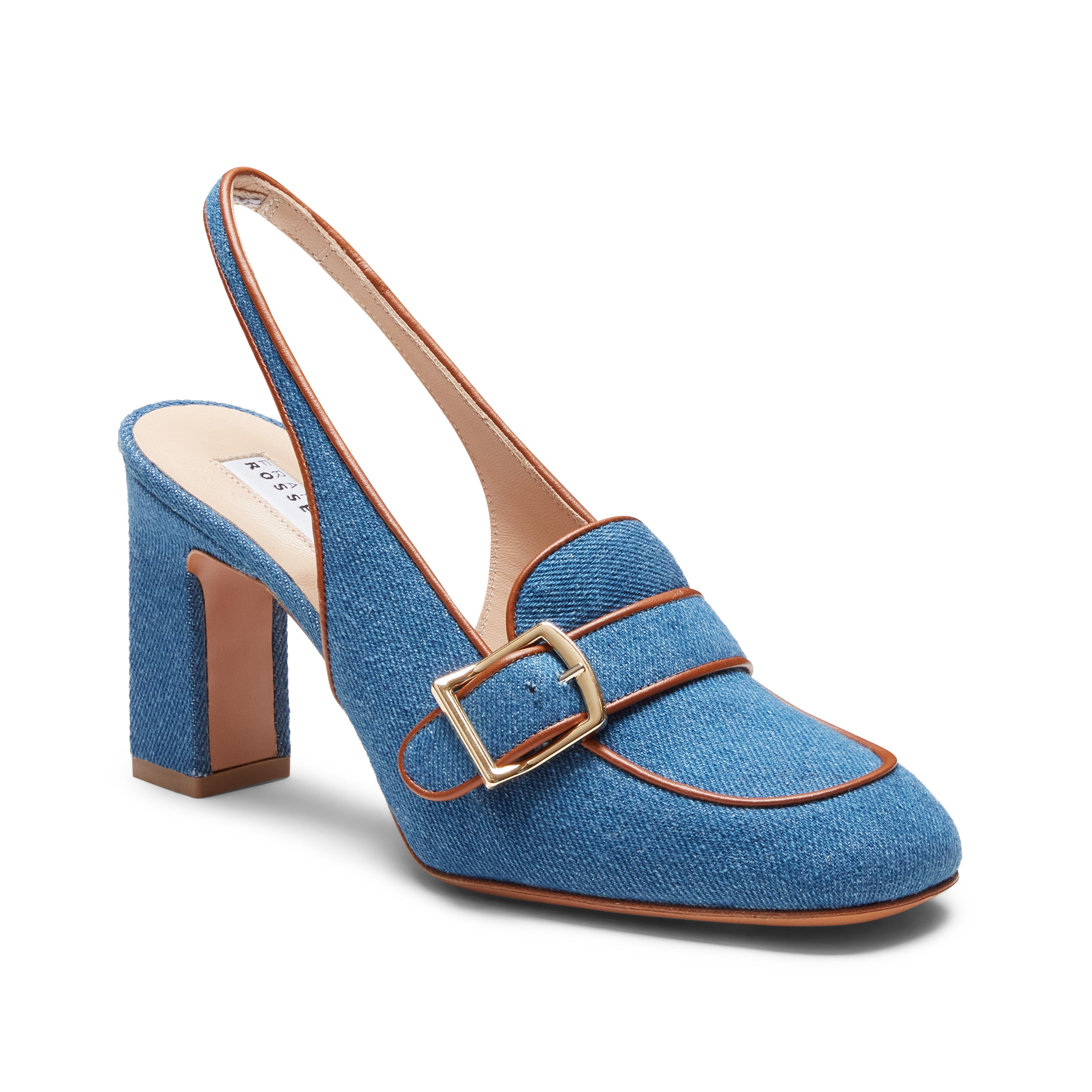 F.lli Rossetti 68223 sandalo donna blucina denim tacco 80