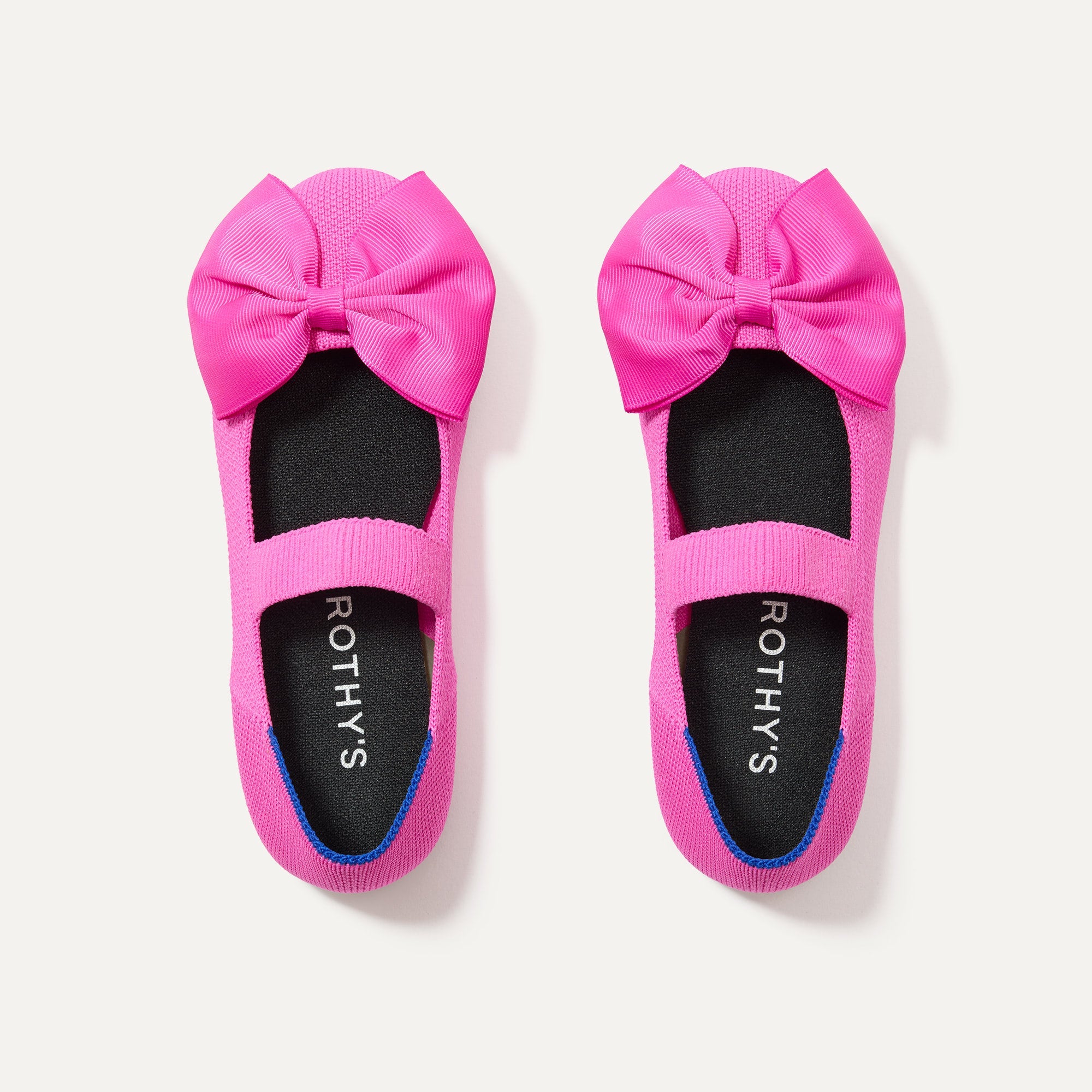 Rothy's Kids Big Bow Mary Jane ballerine Dragon Fruit