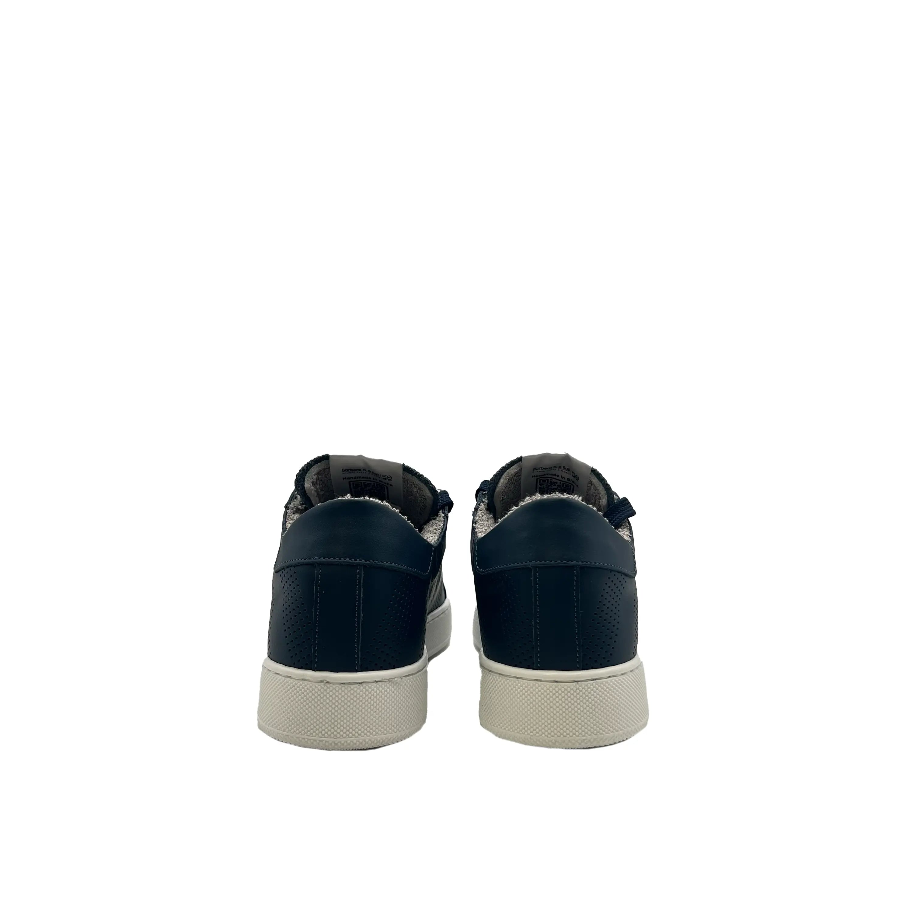 Sandro Barbera HEVO2 Sneakers Uomo Blu pelle microforata