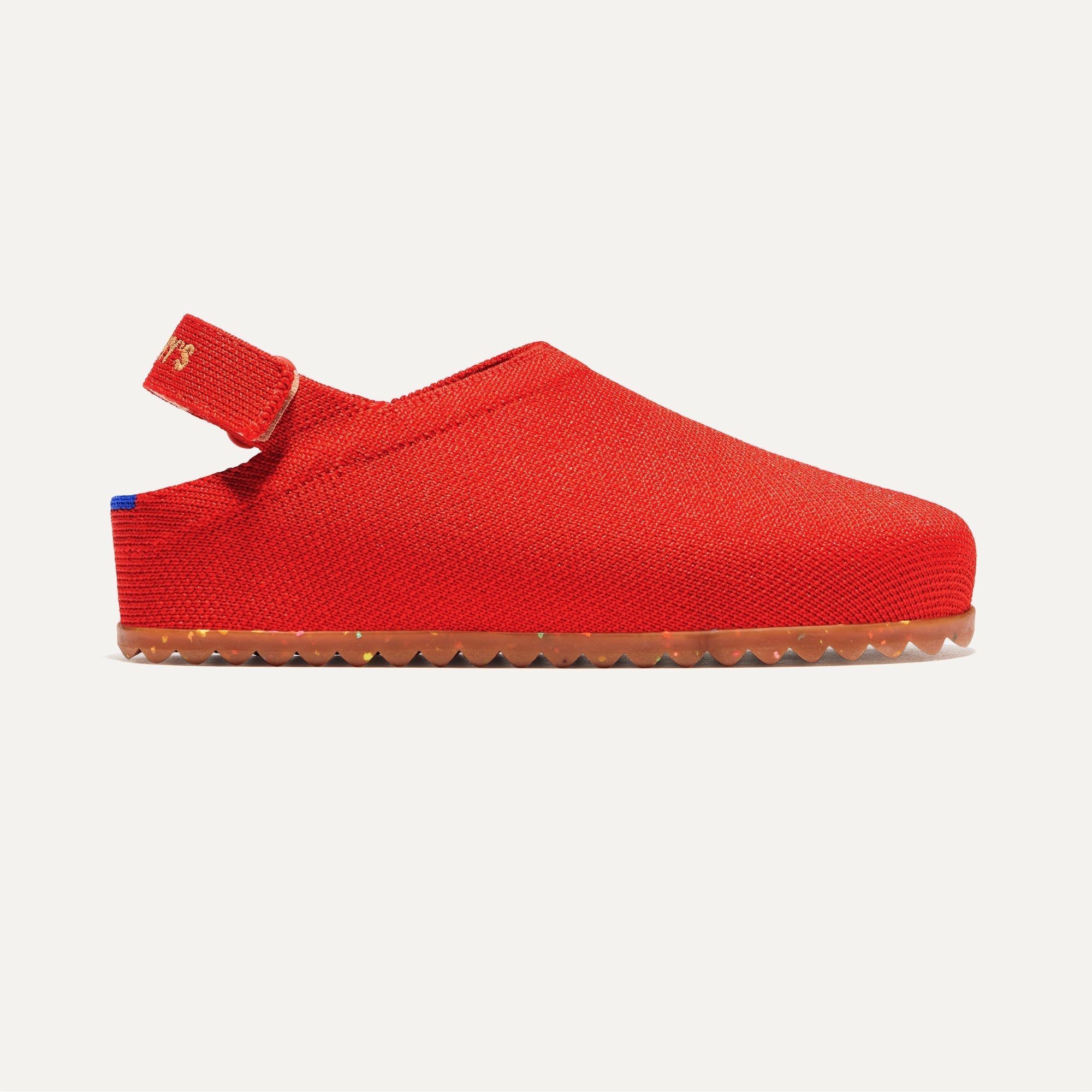 Rothy's The Kids Clog zoccoli bimbo Firetruck Red strappo