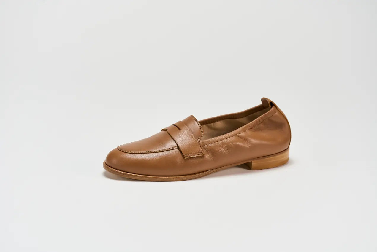 Sandro Barbera & Figli 03B mocassini donna cuoio pelle