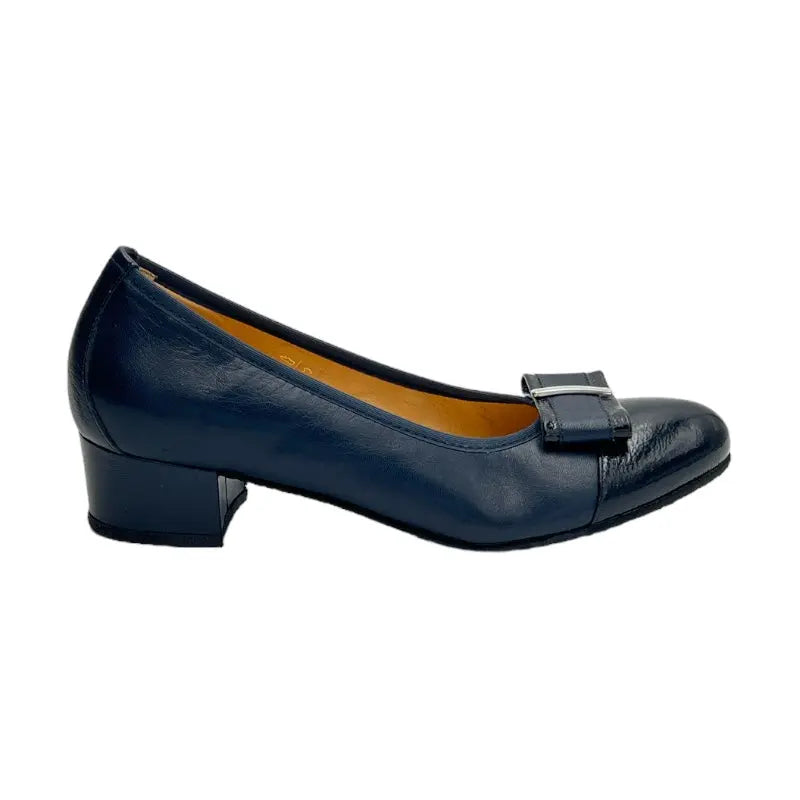 Sandro Barbera 481 décolleté camoscio blu tacco 3cm