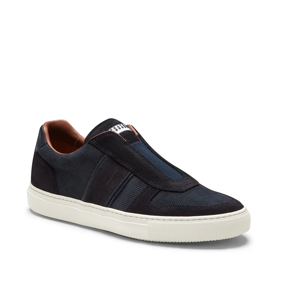 F.lli Rossetti 47402 Sneaker Uomo Marine Camoscio Intreccio