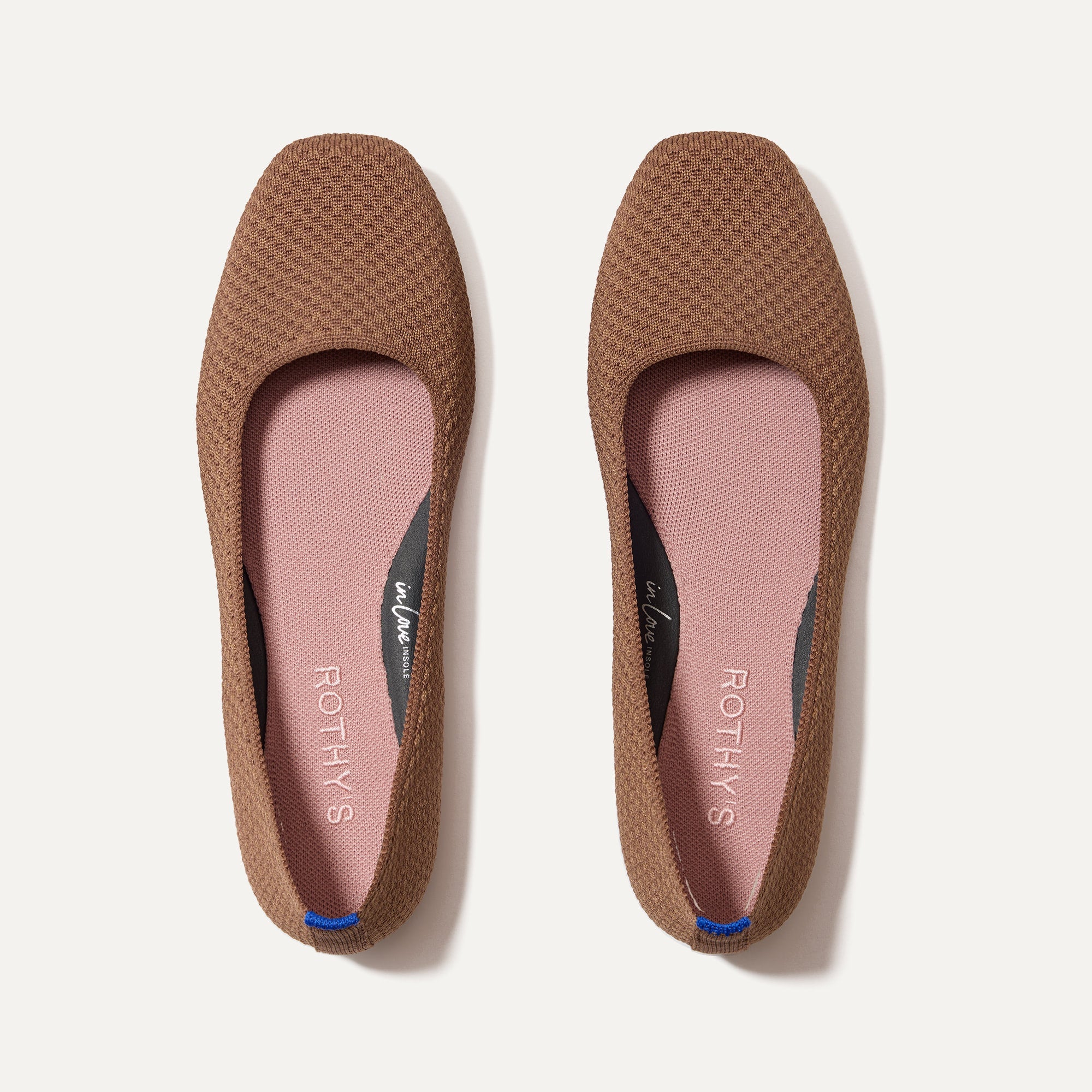 Rothy's Flats The Max Square ballerine Conch punta quadrata
