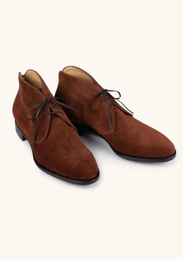 Stefano Bemer Boots E7000V1 stivaletti chukka camoscio 43,5