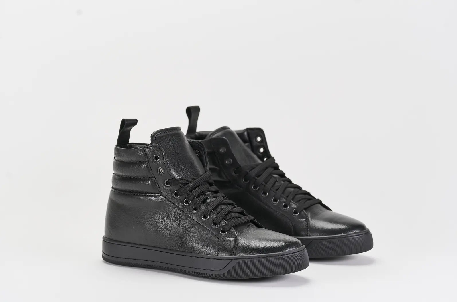 Sandro Barbera Boxer sneaker uomo nero pelle bufalo