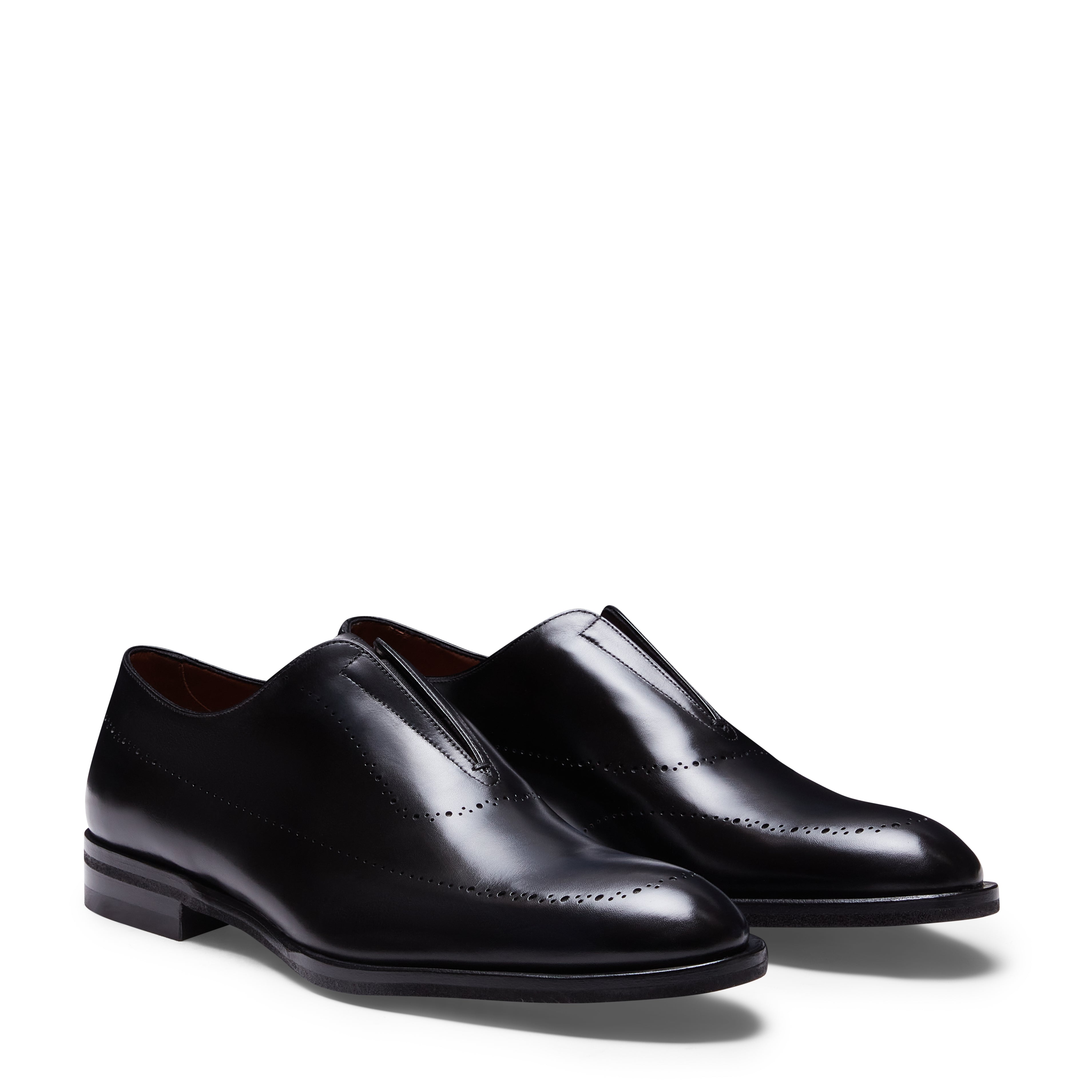 F.lli Rossetti 15261 slipper pelle nera uomo