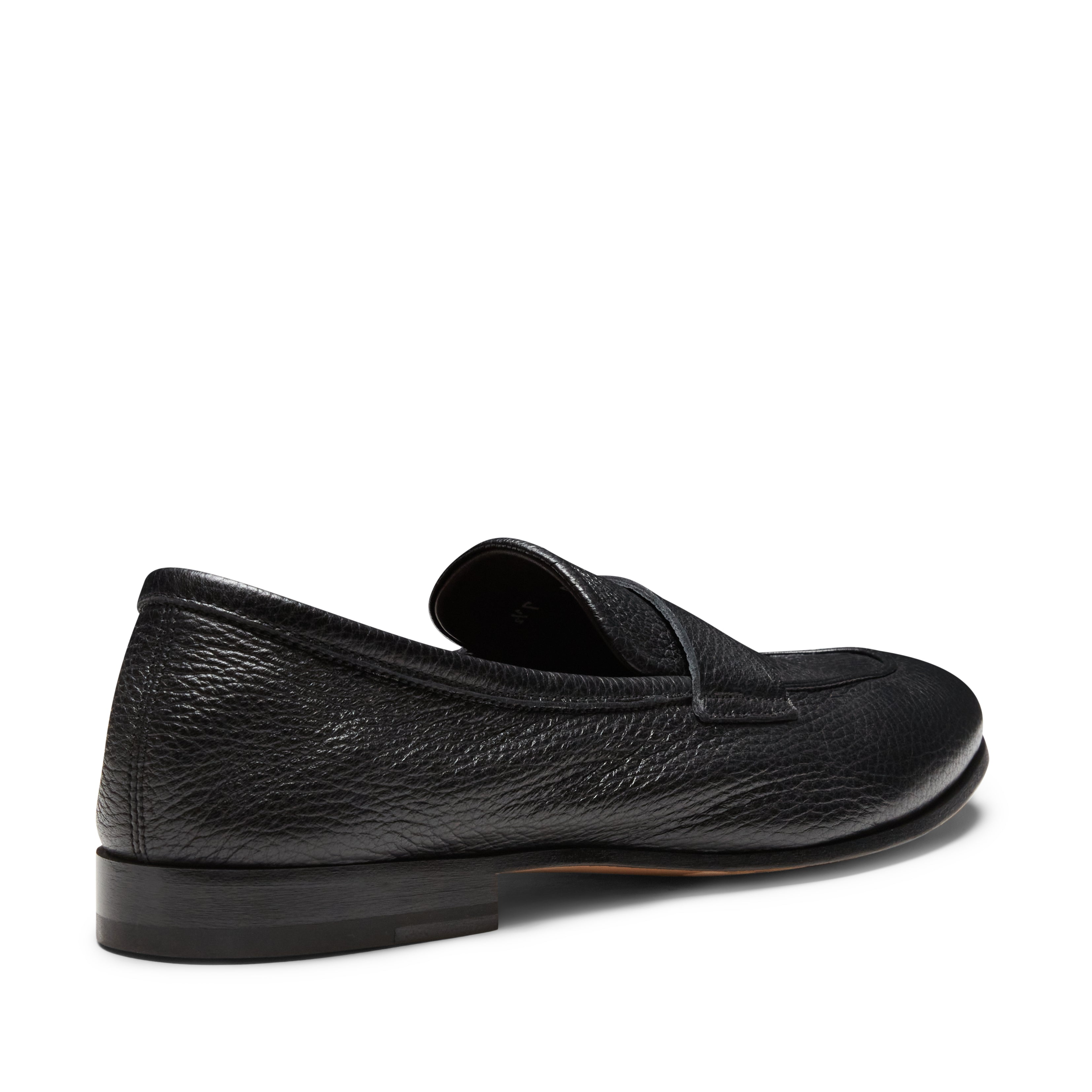 F.lli Rossetti Estate Mocassino Uomo Nero Pelle Cervo