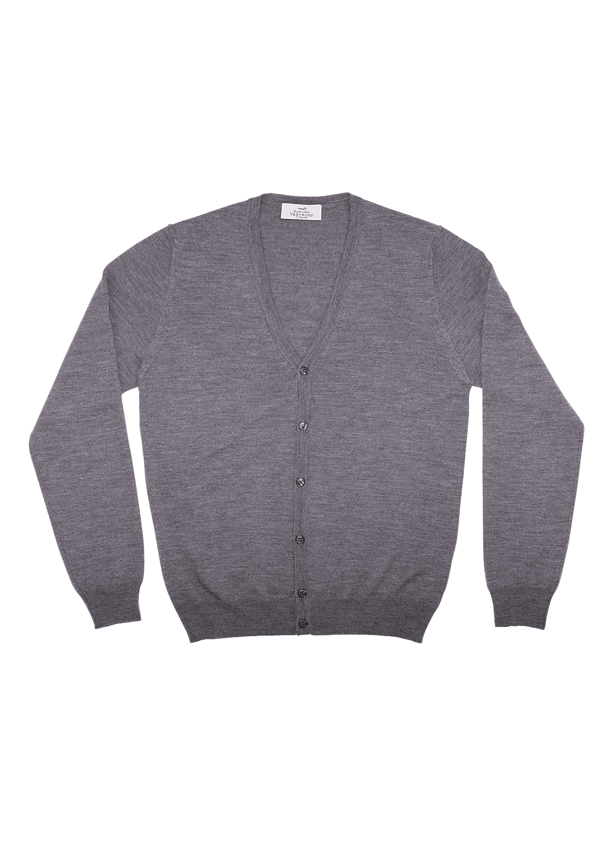 Stefano Bemer Knitwear SV7025 cardigan merino grigio lana