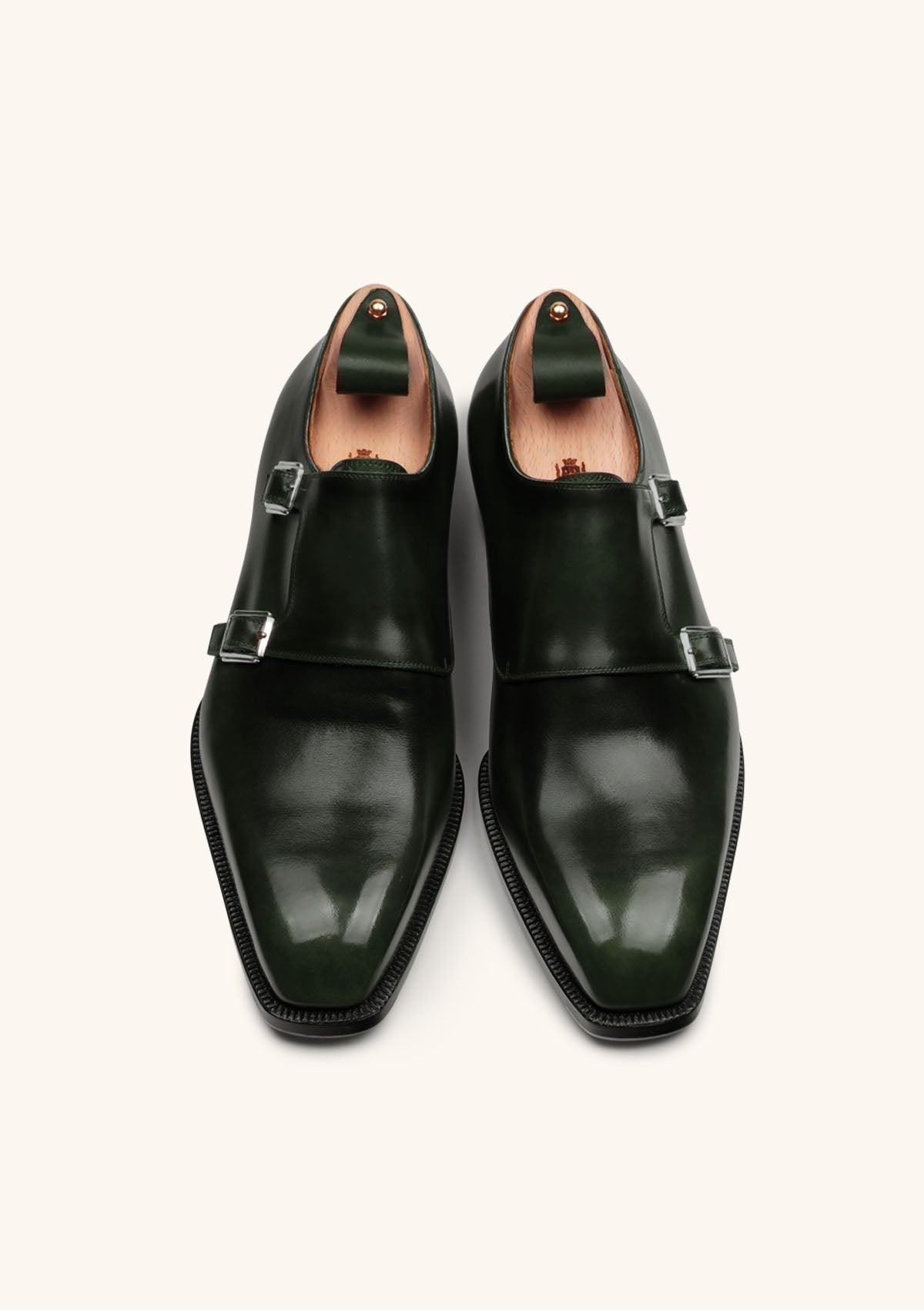 Stefano Bemer Monks T2306 scarpe double monk verde