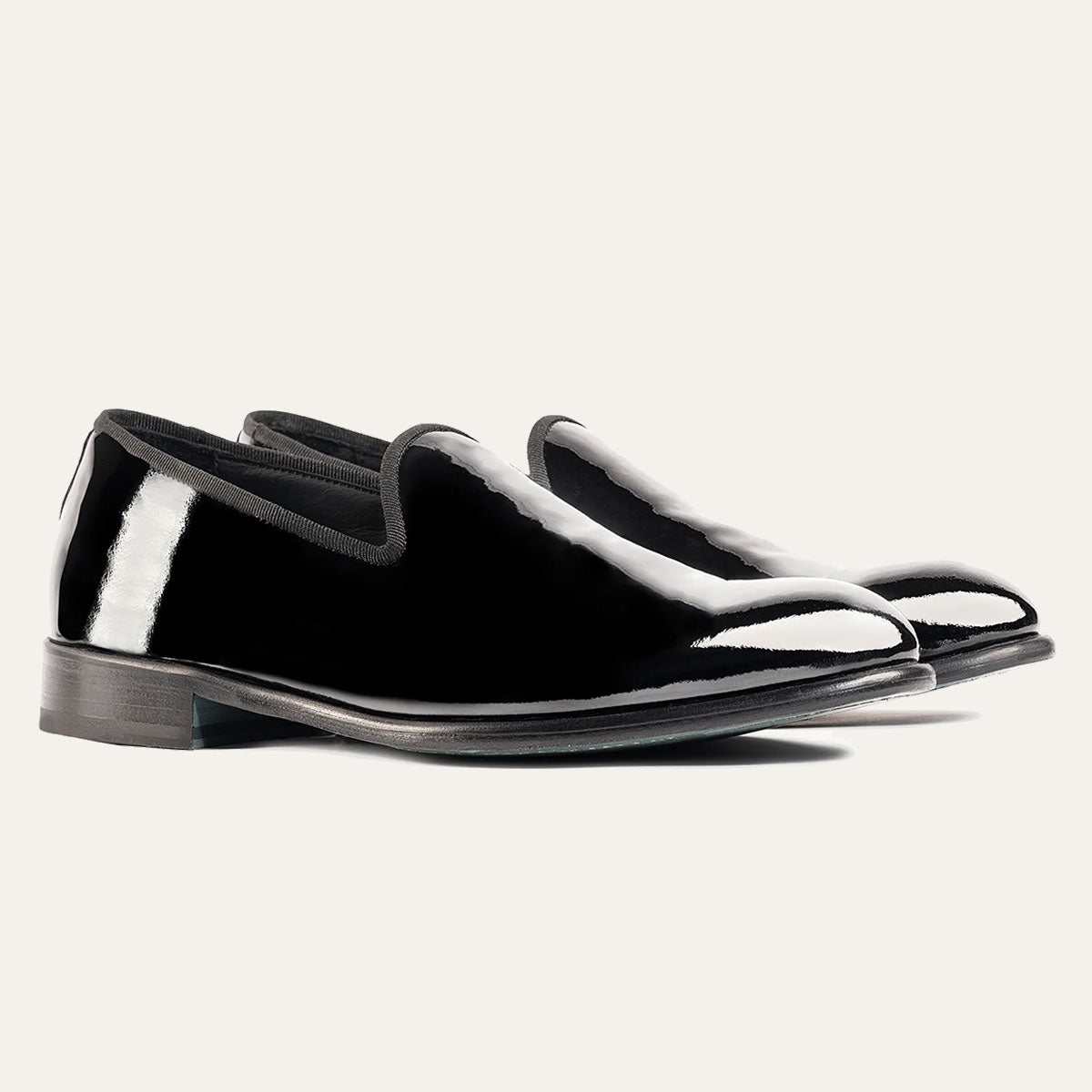 Dellovo Augusteo mocassino vernice Nero