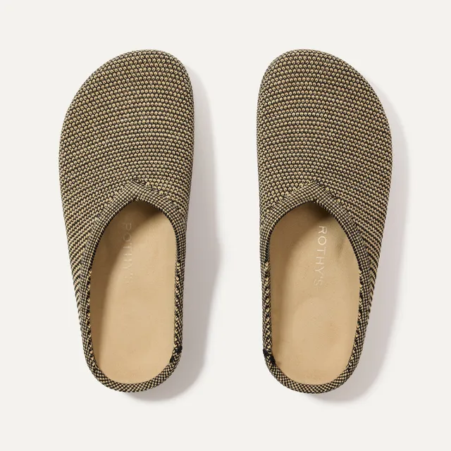 Rothy's The Casual Clog zoccoli donna Toffee Raffia bicolore