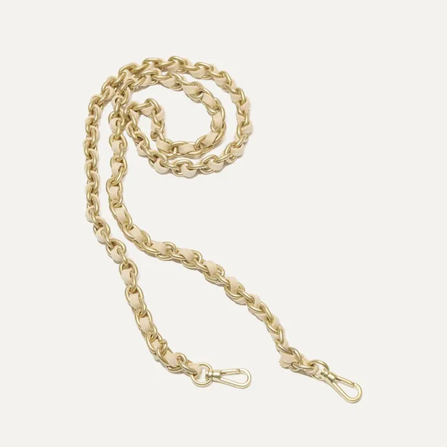 Rothy's The Crossbody Strap tracolla borsa Powder Chain oro