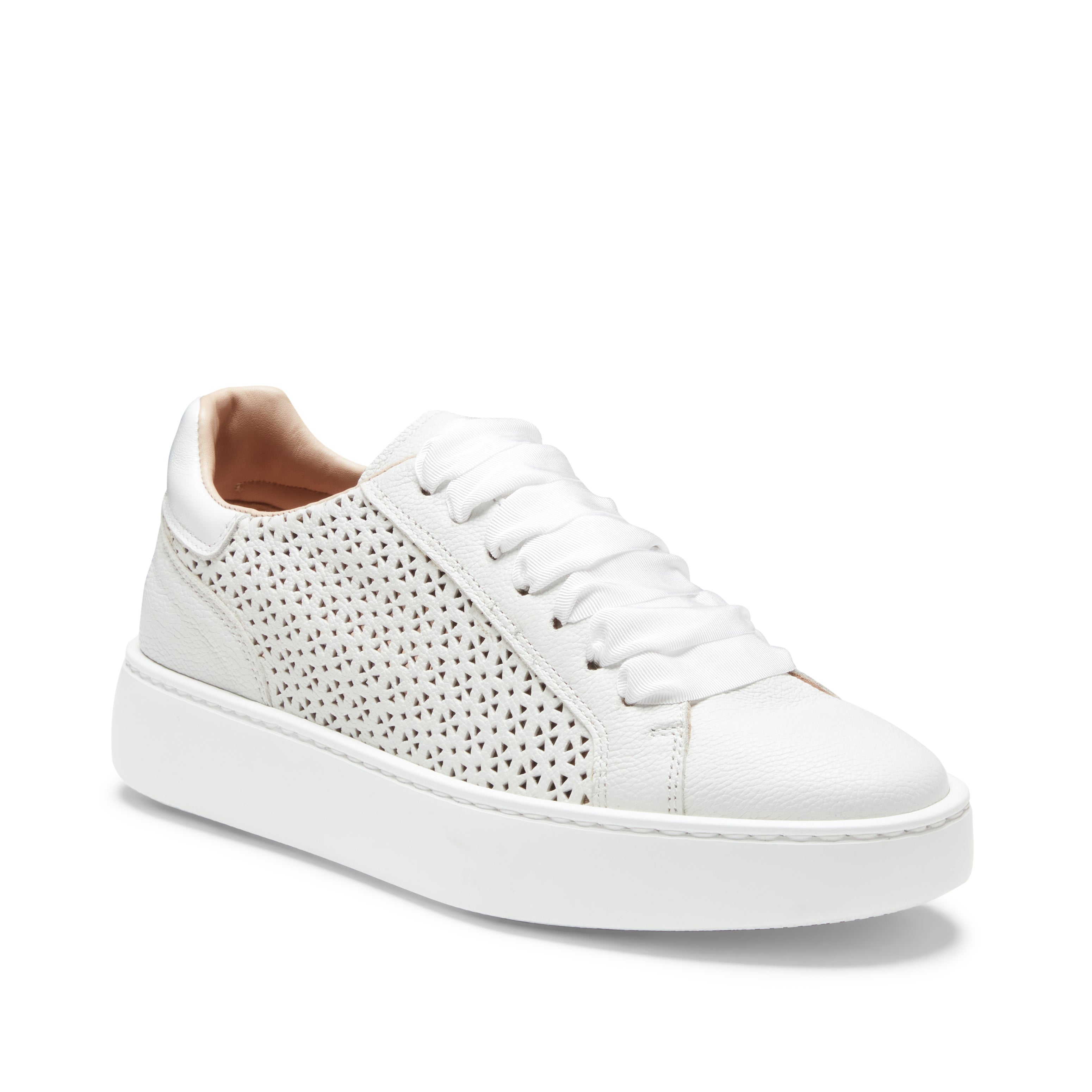 F.lli Rossetti Sneaker 77208 Pelle Donna Bianco Motivo Floreale