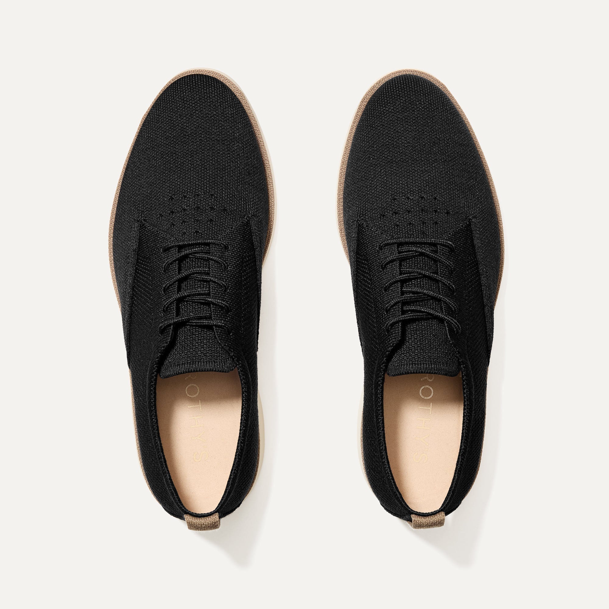 Rothy's The Oxford mocassini uomo Black nero maglia canapa