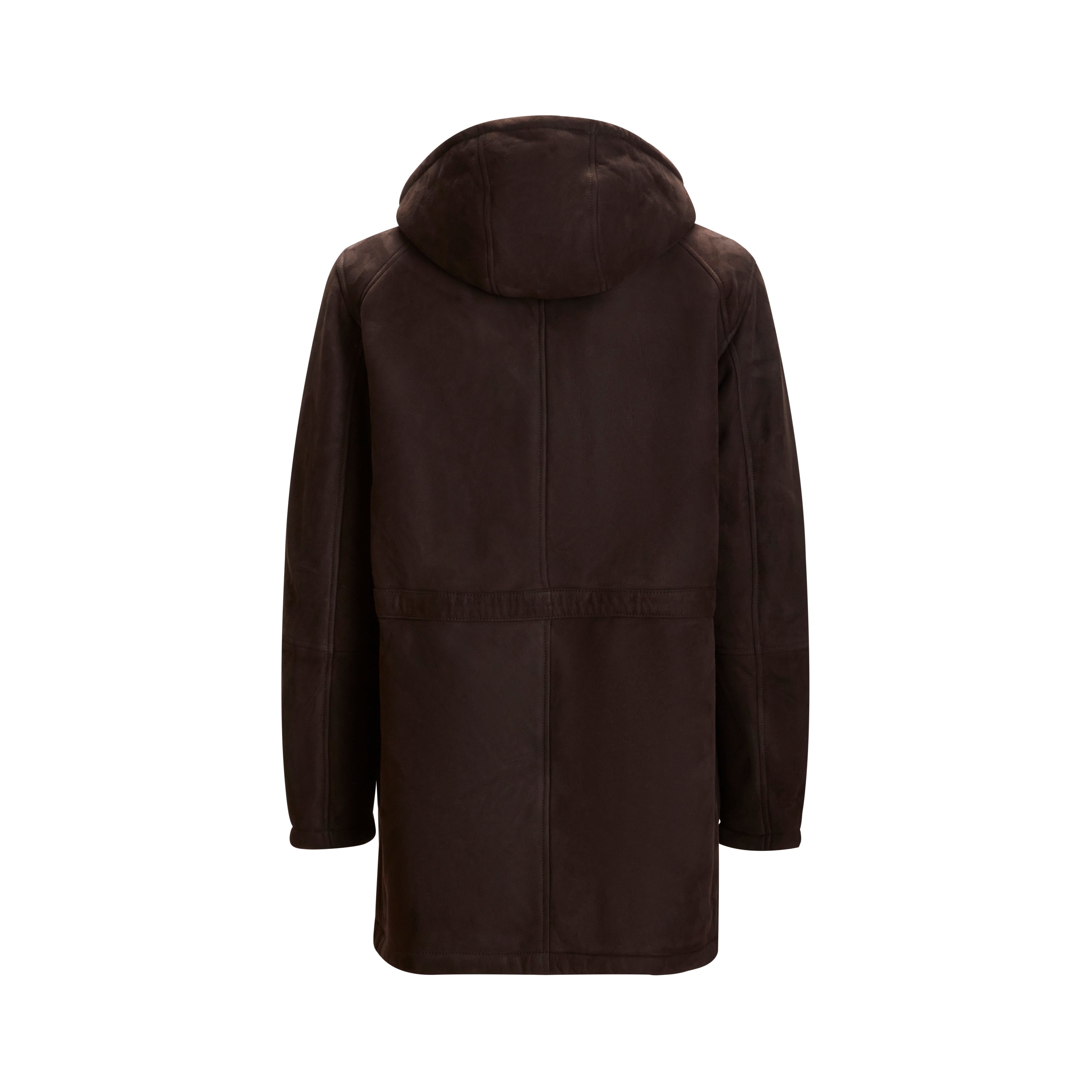 F.lli Rossetti 99806 Cappotto Uomo Moro Shearling Cappuccio