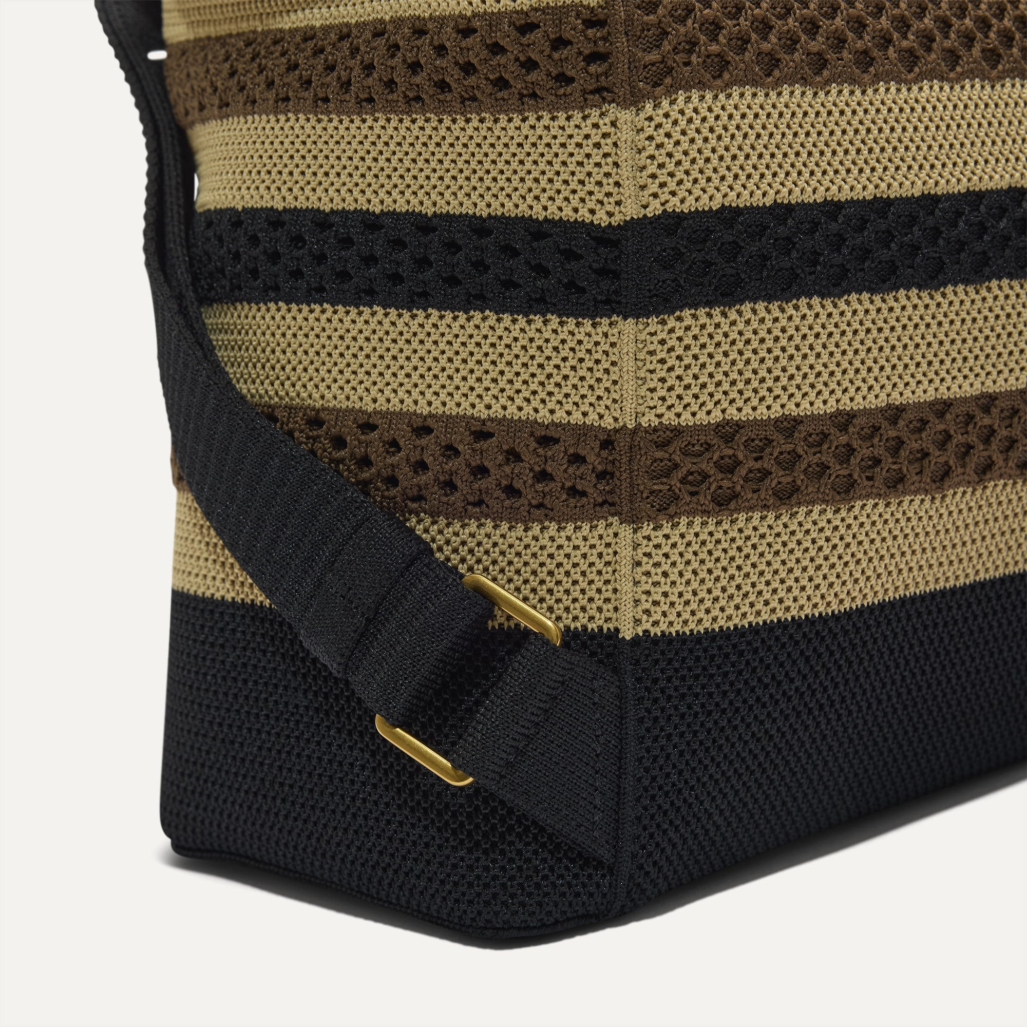 Rothy's The Cinch Backpack zaino Mocha Stripe coulisse