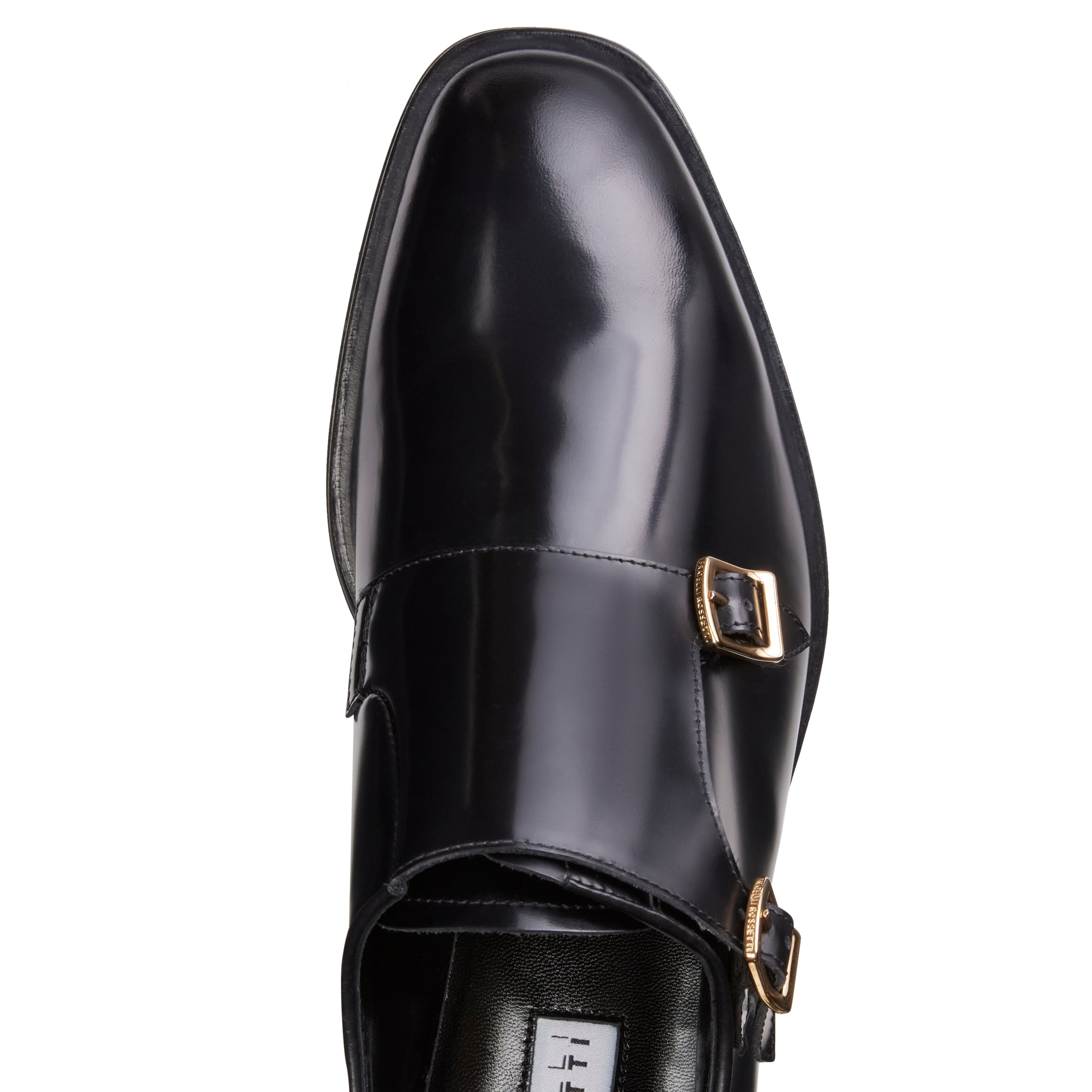 F.lli Rossetti 68312 derby donna nero pelle doppia fibbia