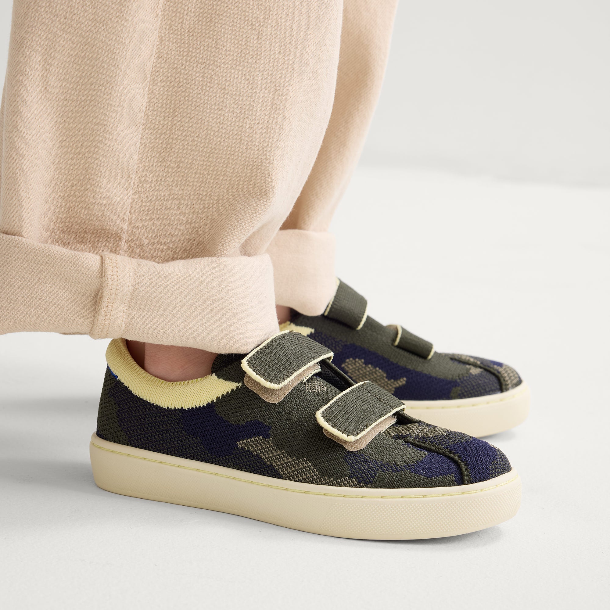Rothy's The Kids Strap Sneaker sneakers bimbo Spruce Camo velcro