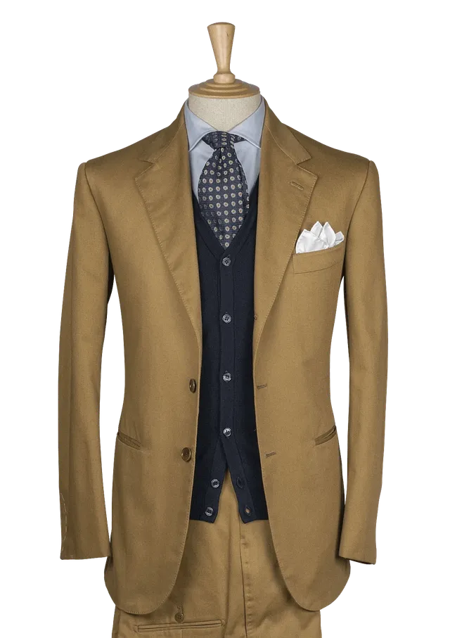 Stefano Bemer Suits SV1022 completo cotone tabacco taglia 46